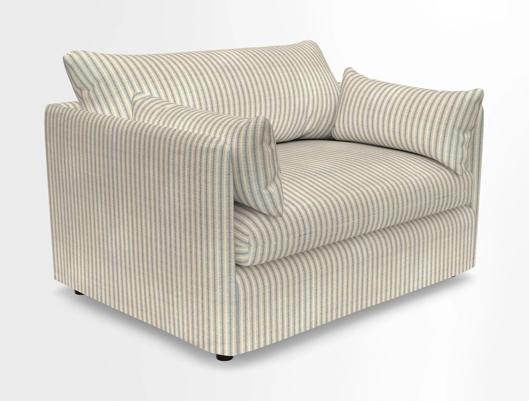 Madehurst Snuggler in Two Tone Plain Biscuit. Loose cover option available