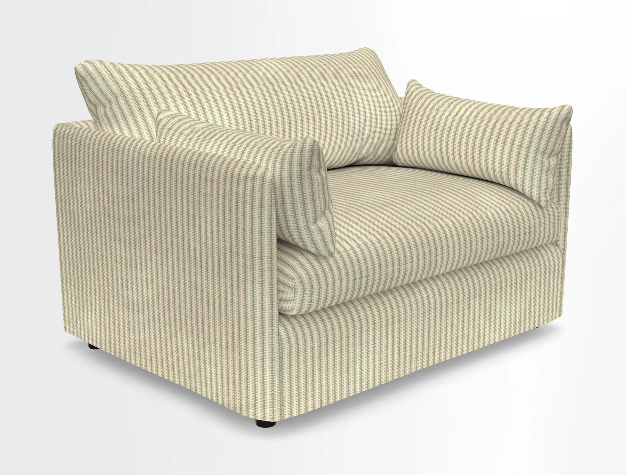 Madehurst Snuggler in Two Tone Plain Biscuit. Loose cover option available