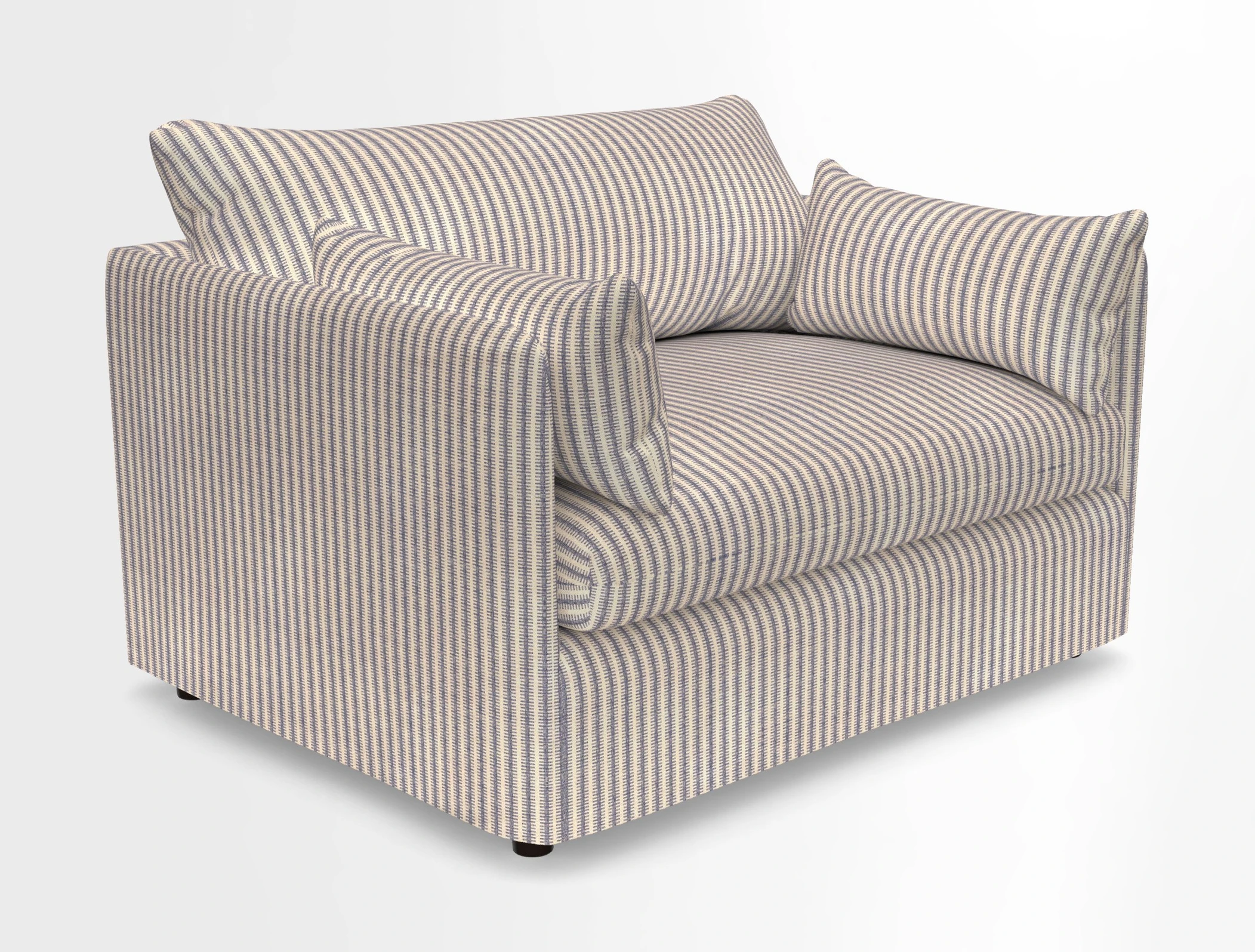 Madehurst Snuggler in Two Tone Plain Biscuit. Loose cover option available