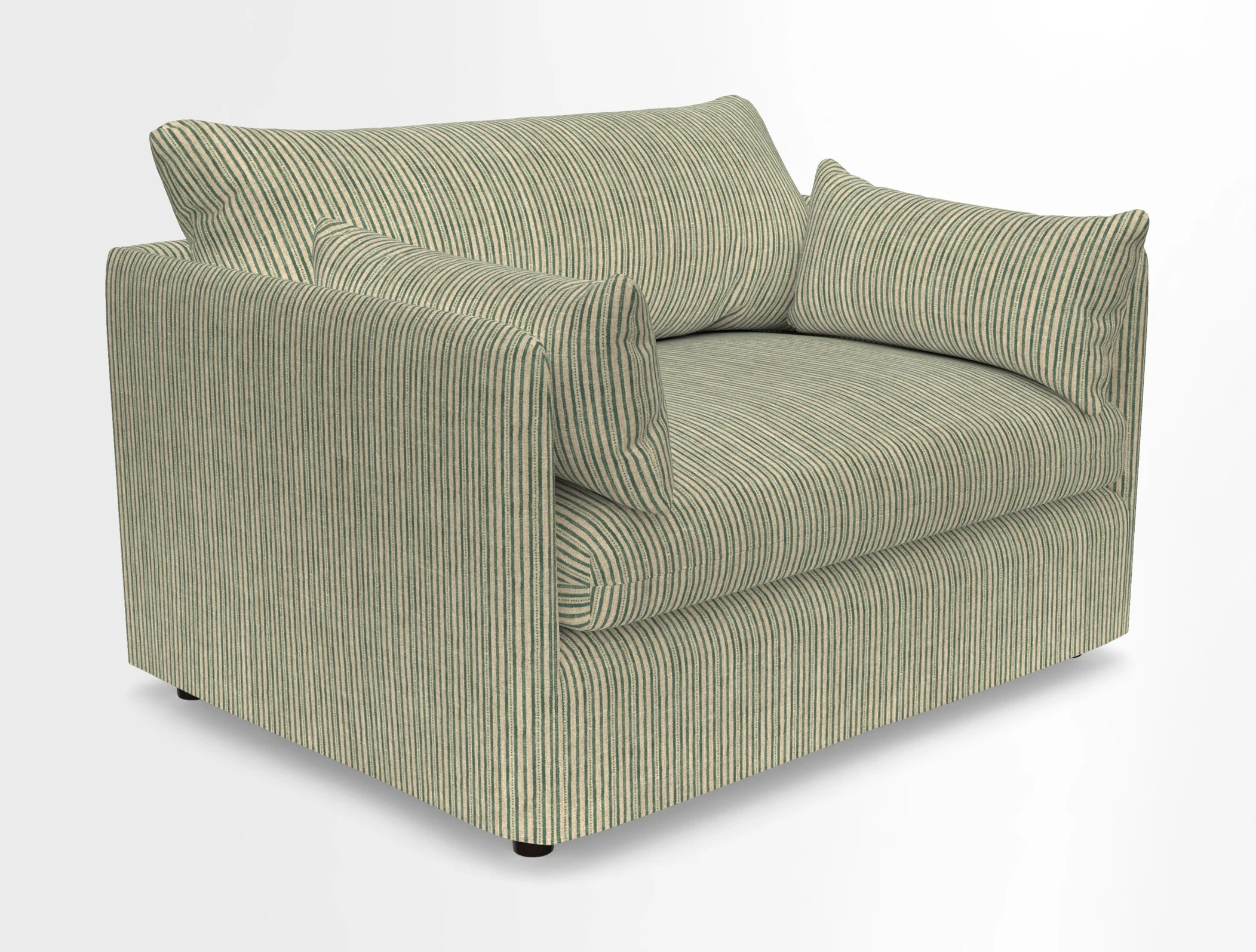 Madehurst Snuggler in Two Tone Plain Biscuit. Loose cover option available