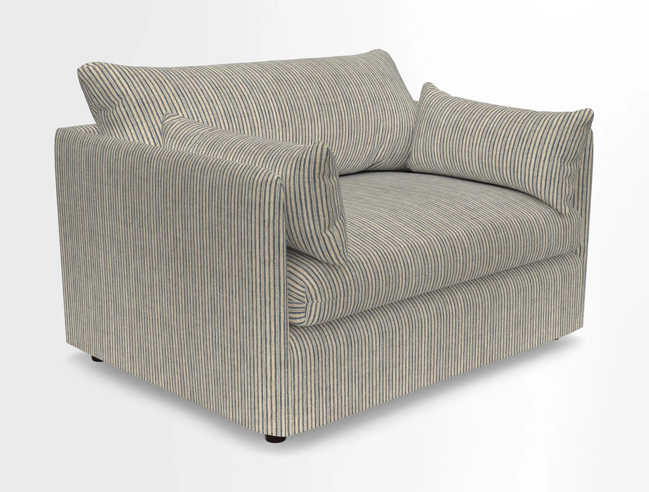 Madehurst Snuggler in Two Tone Plain Biscuit. Loose cover option available