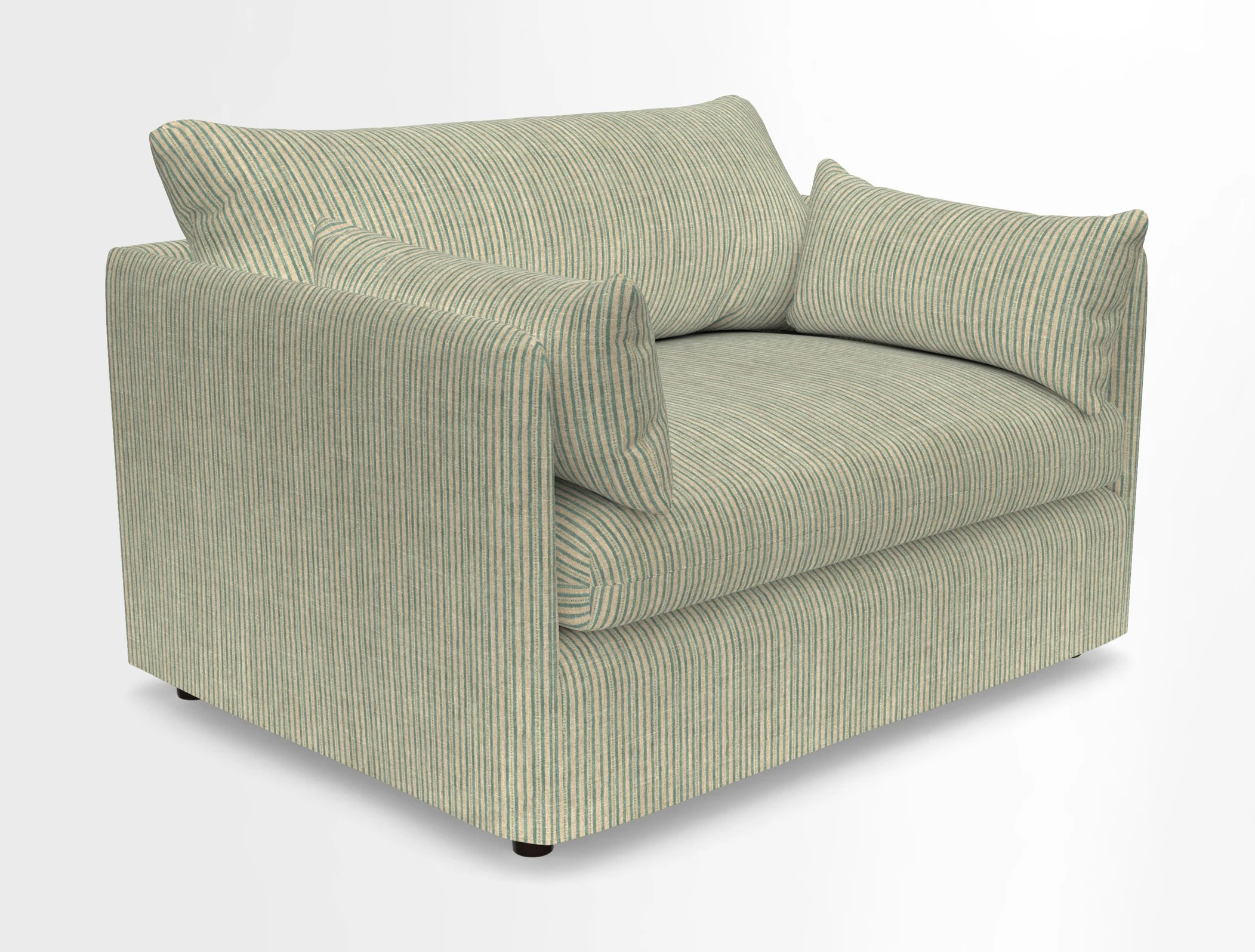 Madehurst Snuggler in Two Tone Plain Biscuit. Loose cover option available