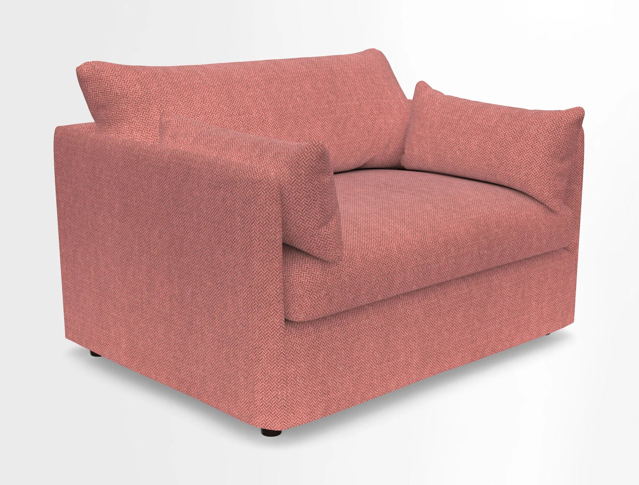 Madehurst Snuggler in Two Tone Plain Biscuit. Loose cover option available