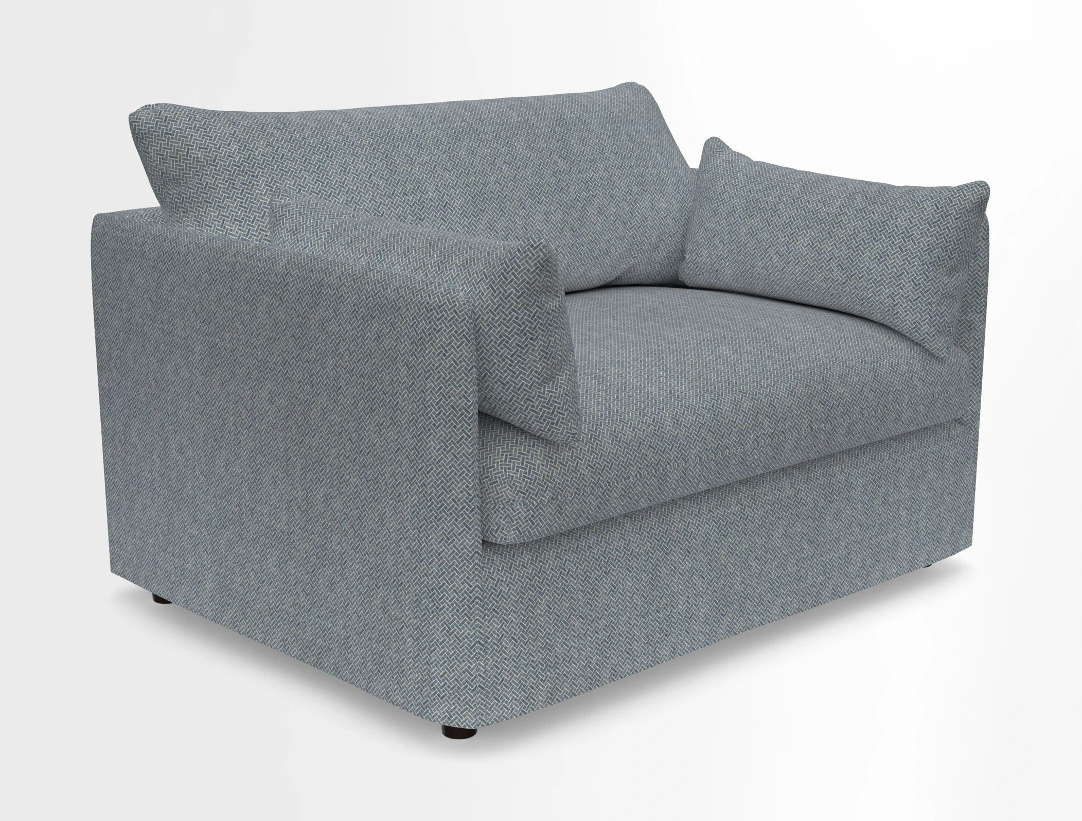 Madehurst Snuggler in Two Tone Plain Biscuit. Loose cover option available