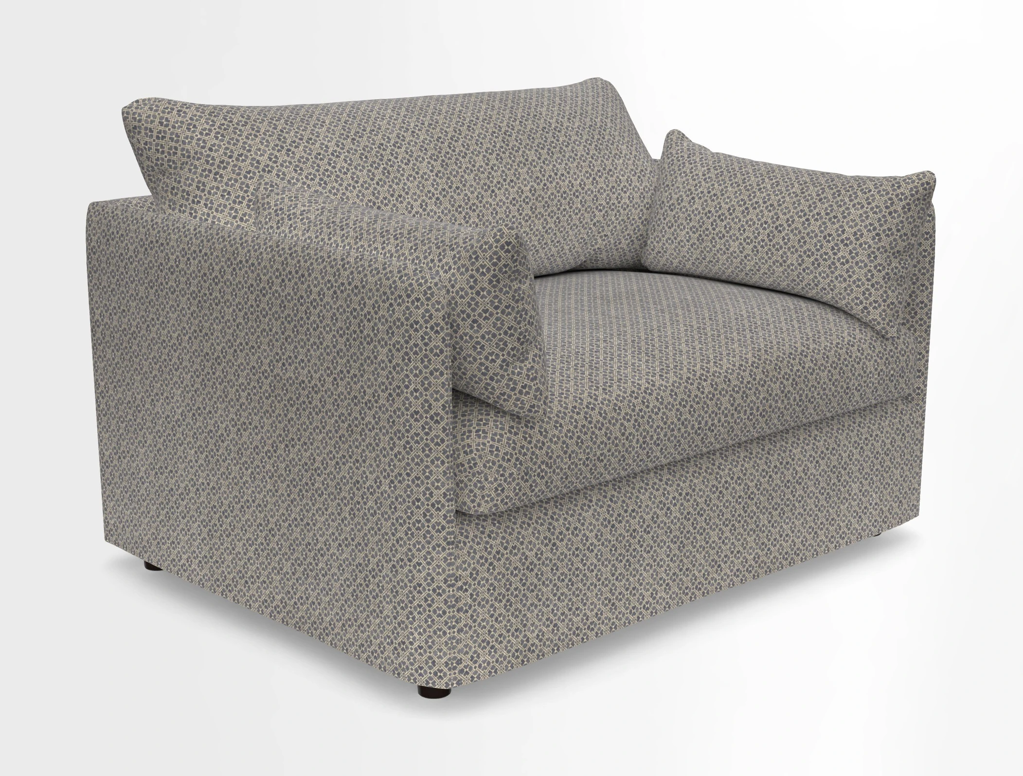 Madehurst Snuggler in Two Tone Plain Biscuit. Loose cover option available