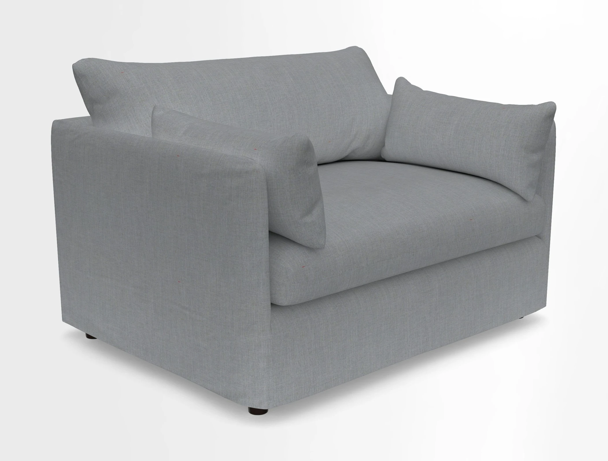 Madehurst Snuggler in Two Tone Plain Biscuit. Loose cover option available