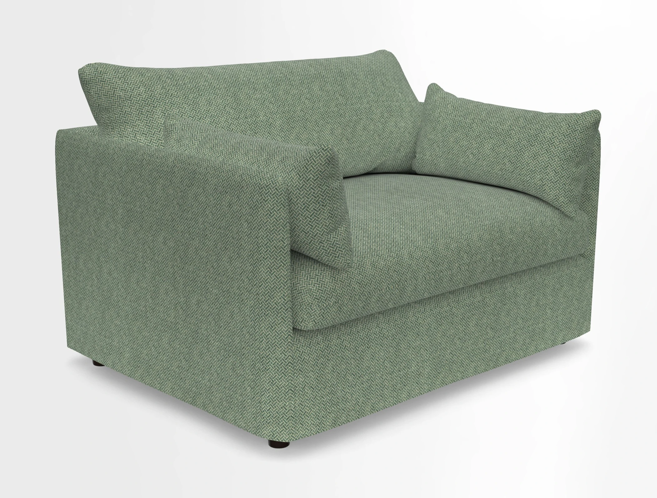 Madehurst Snuggler in Two Tone Plain Biscuit. Loose cover option available