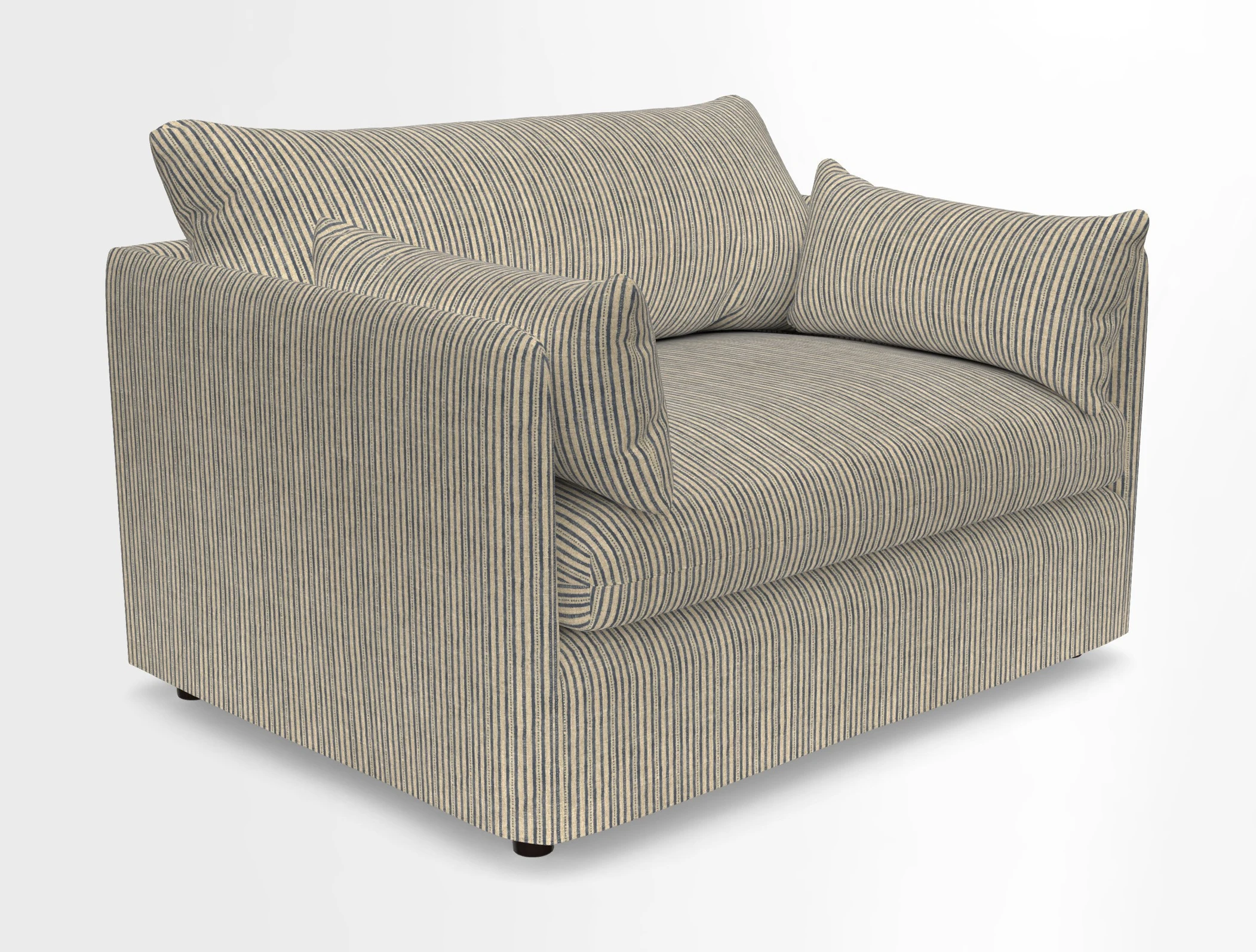 Madehurst Snuggler in Two Tone Plain Biscuit. Loose cover option available