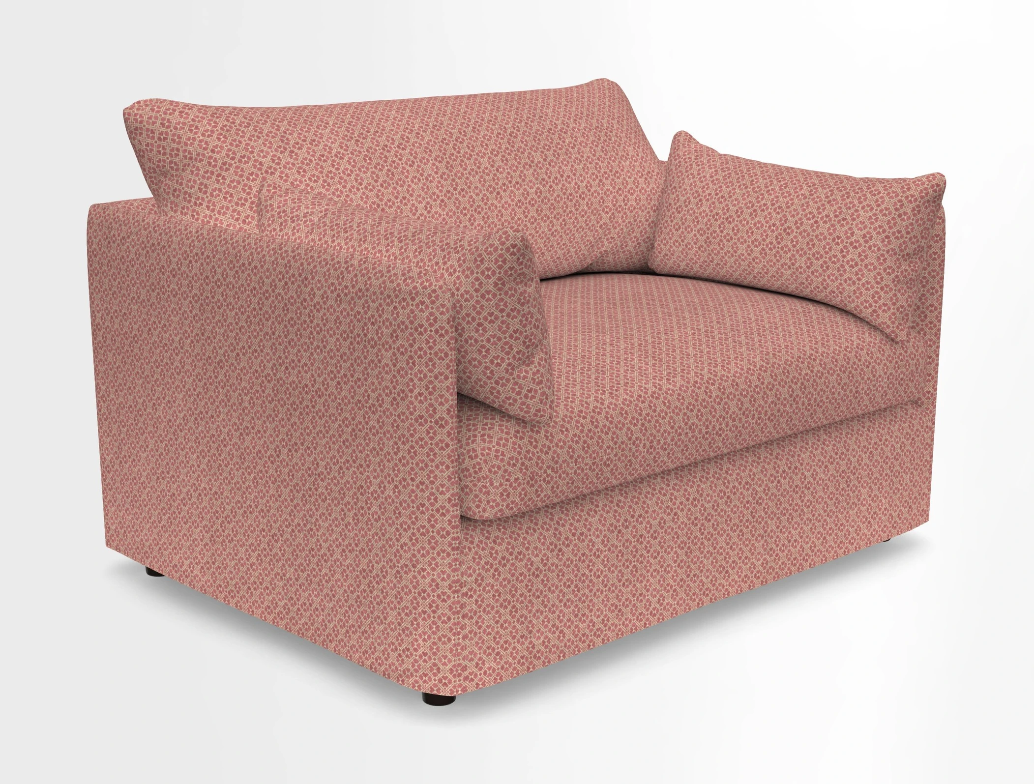 Madehurst Snuggler in Two Tone Plain Biscuit. Loose cover option available