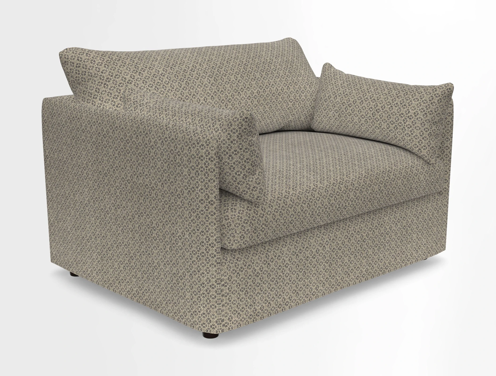 Madehurst Snuggler in Two Tone Plain Biscuit. Loose cover option available