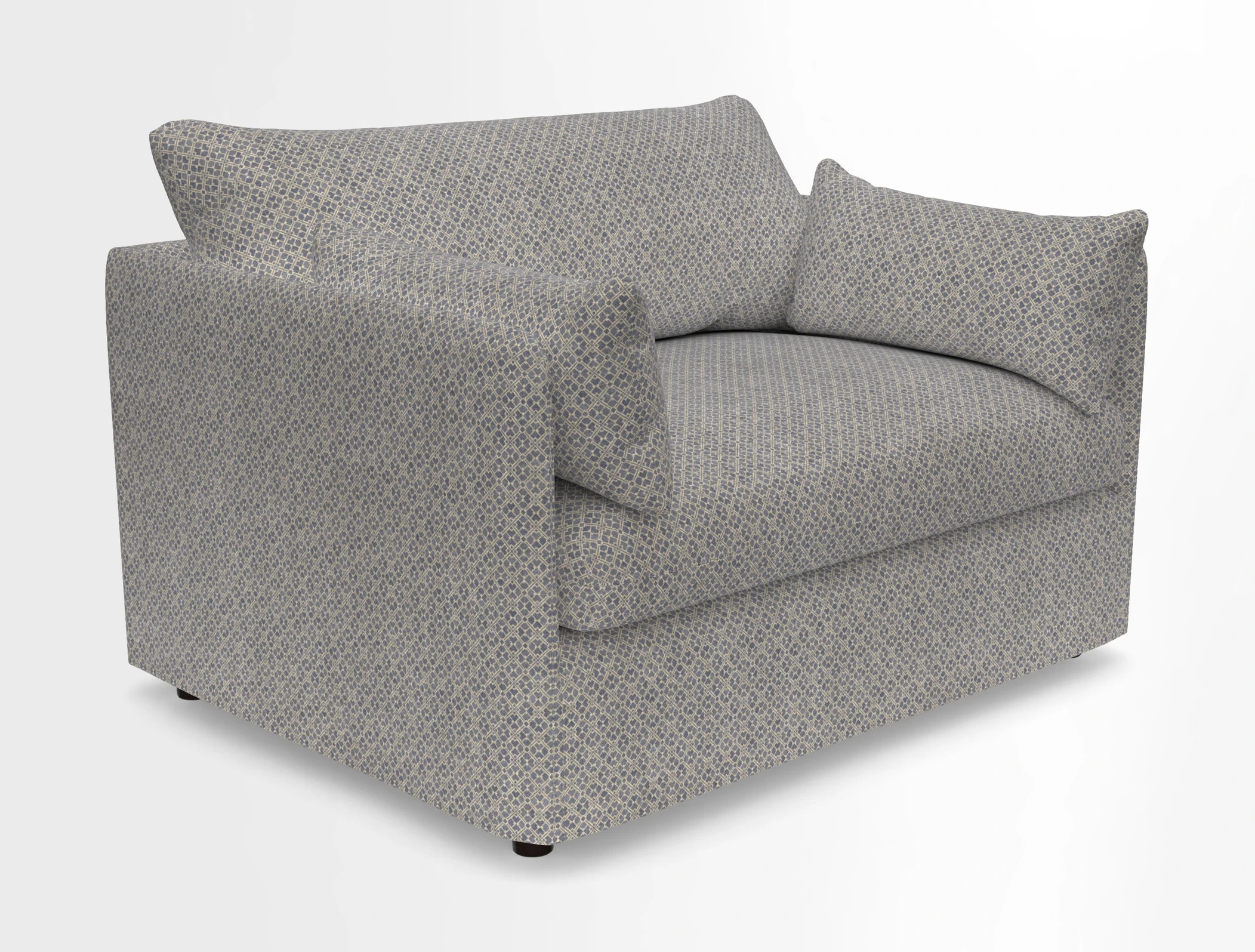 Madehurst Snuggler in Two Tone Plain Biscuit. Loose cover option available