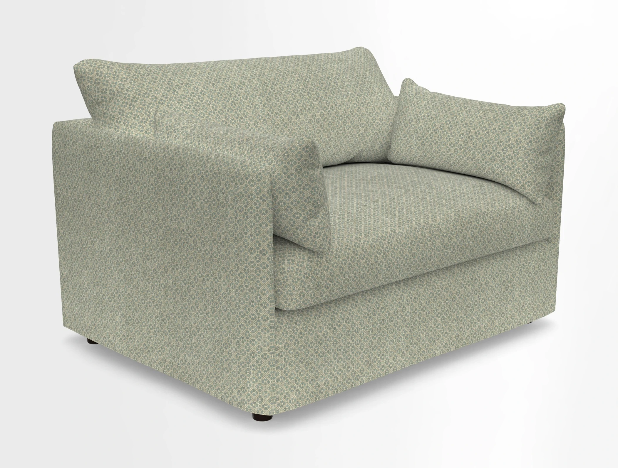 Madehurst Snuggler in Two Tone Plain Biscuit. Loose cover option available