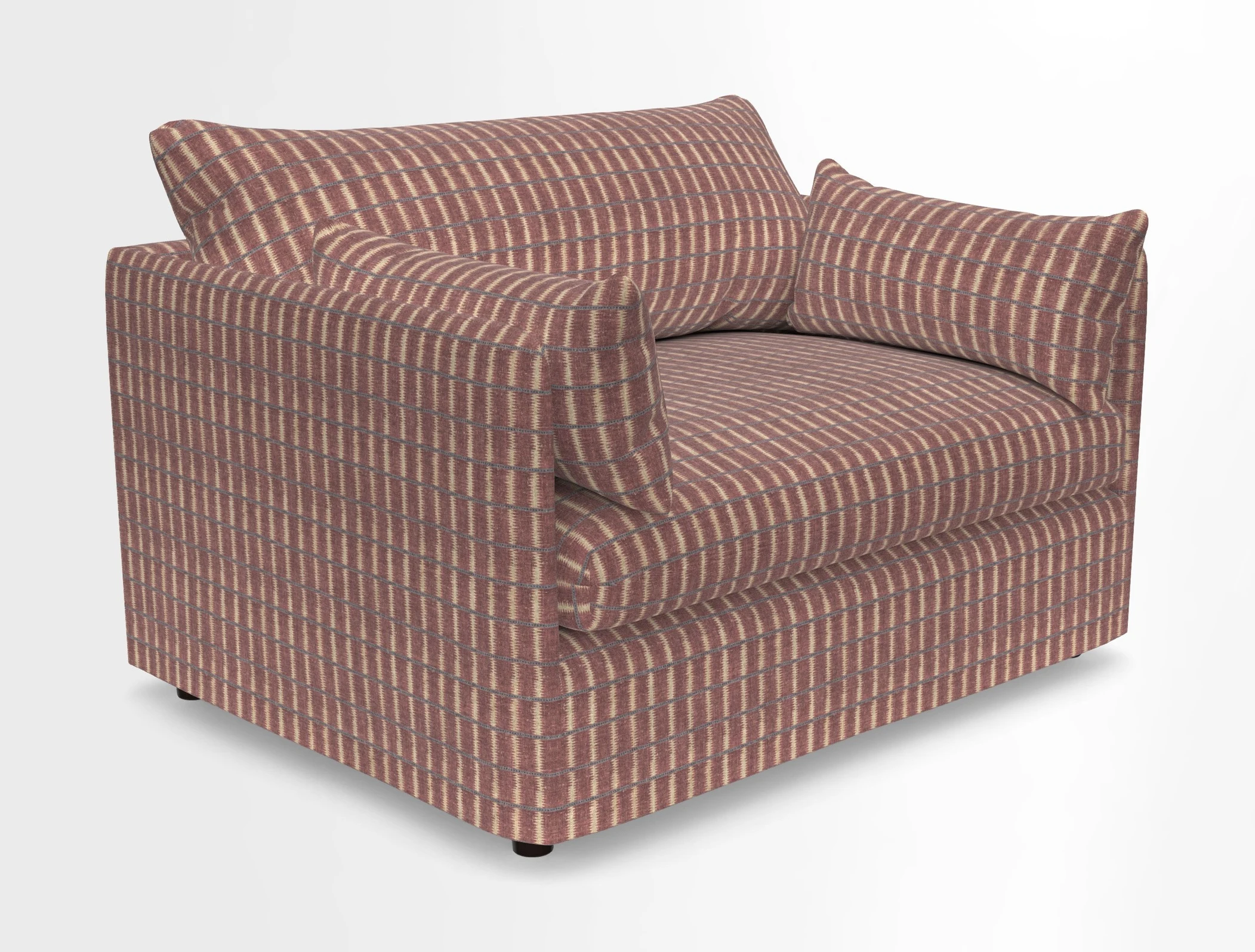 Madehurst Snuggler in Two Tone Plain Biscuit. Loose cover option available