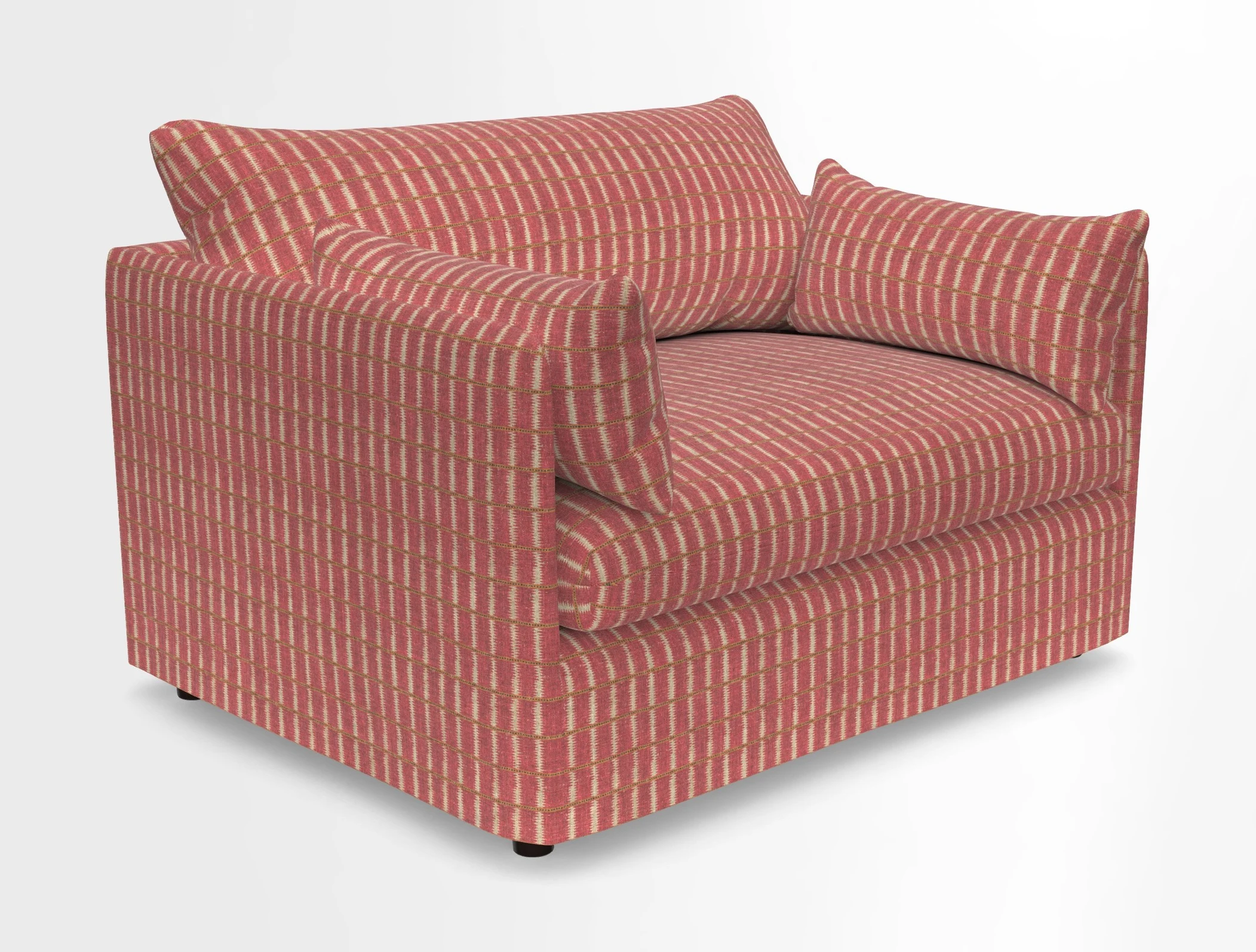 Madehurst Snuggler in Two Tone Plain Biscuit. Loose cover option available