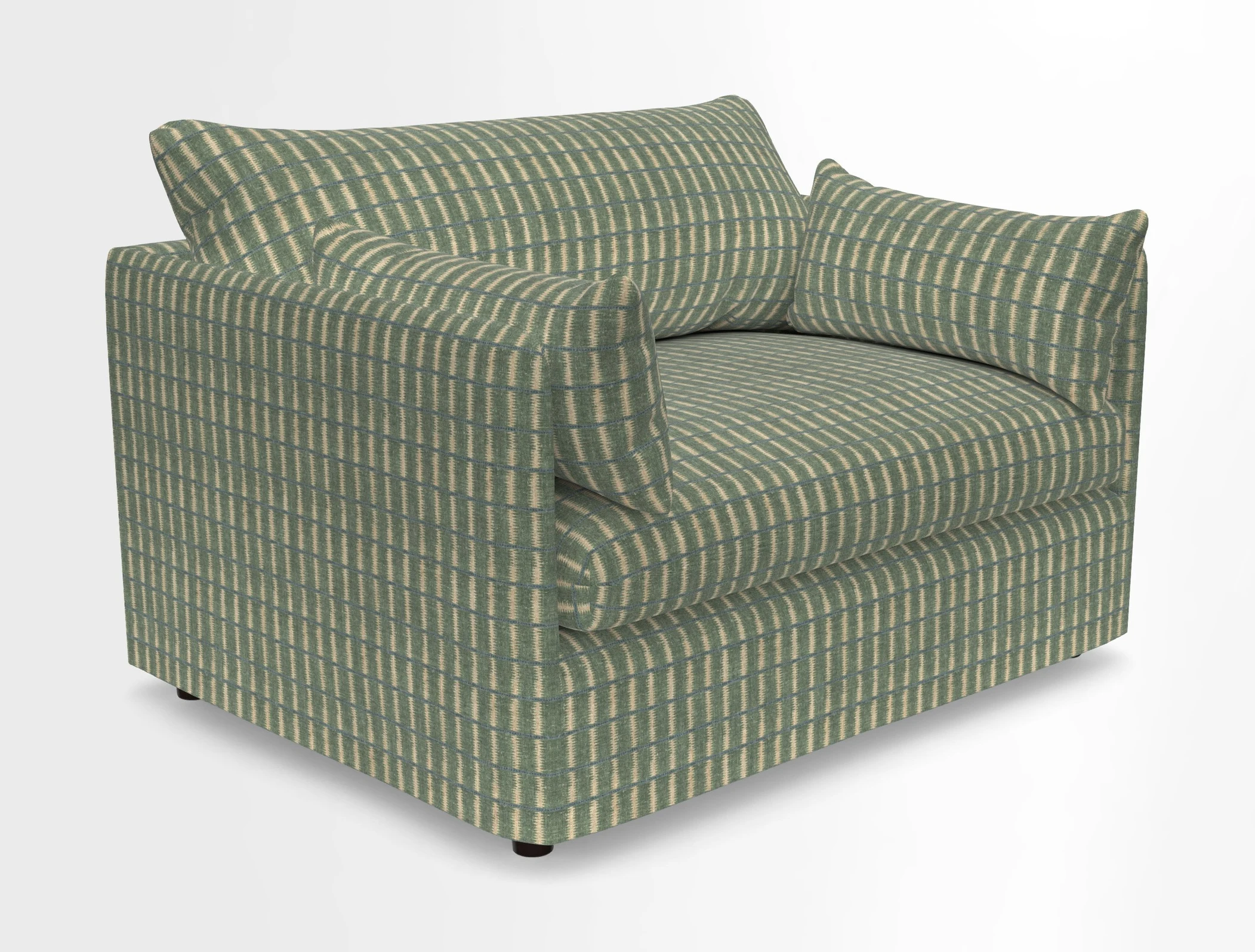 Madehurst Snuggler in Two Tone Plain Biscuit. Loose cover option available