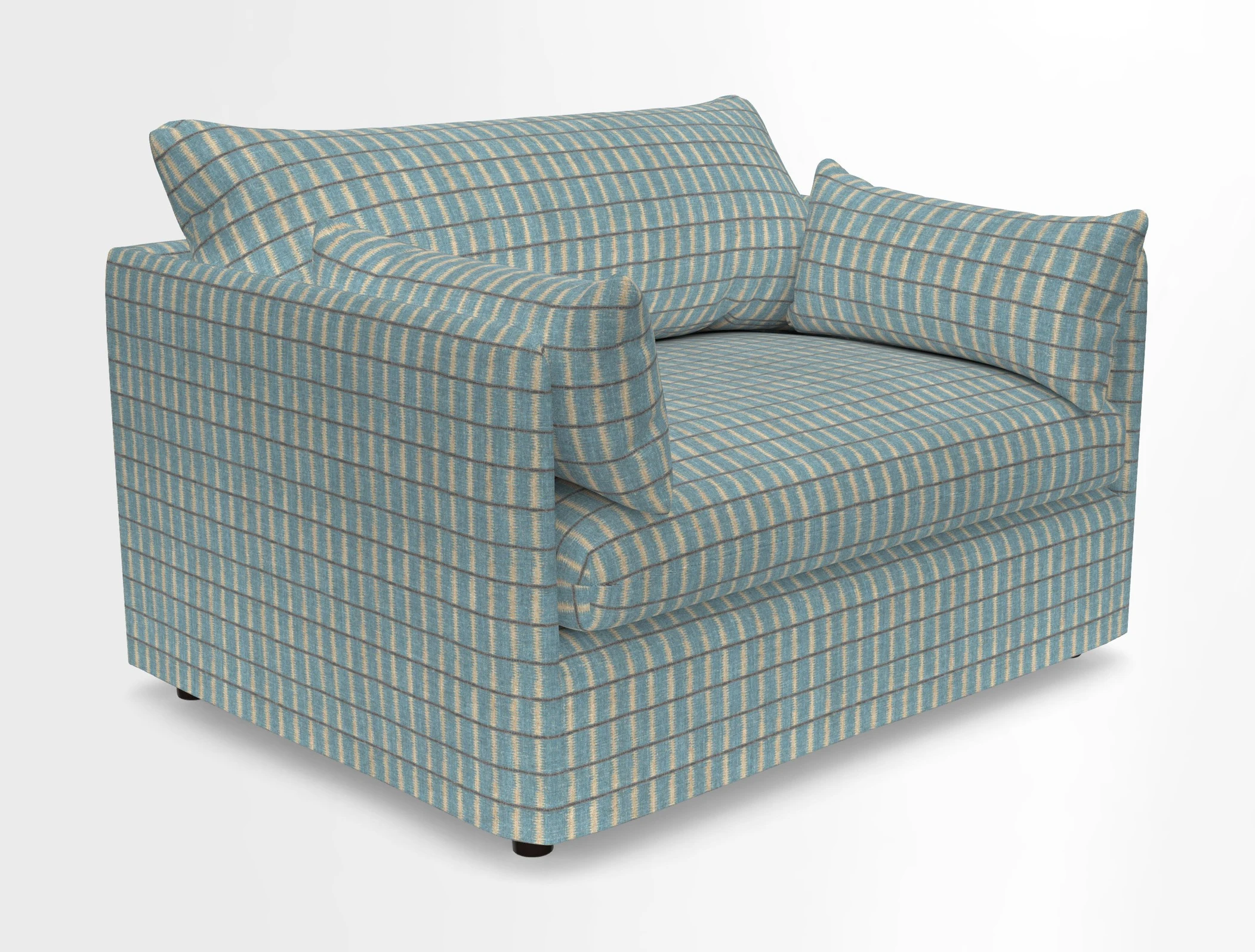 Madehurst Snuggler in Two Tone Plain Biscuit. Loose cover option available