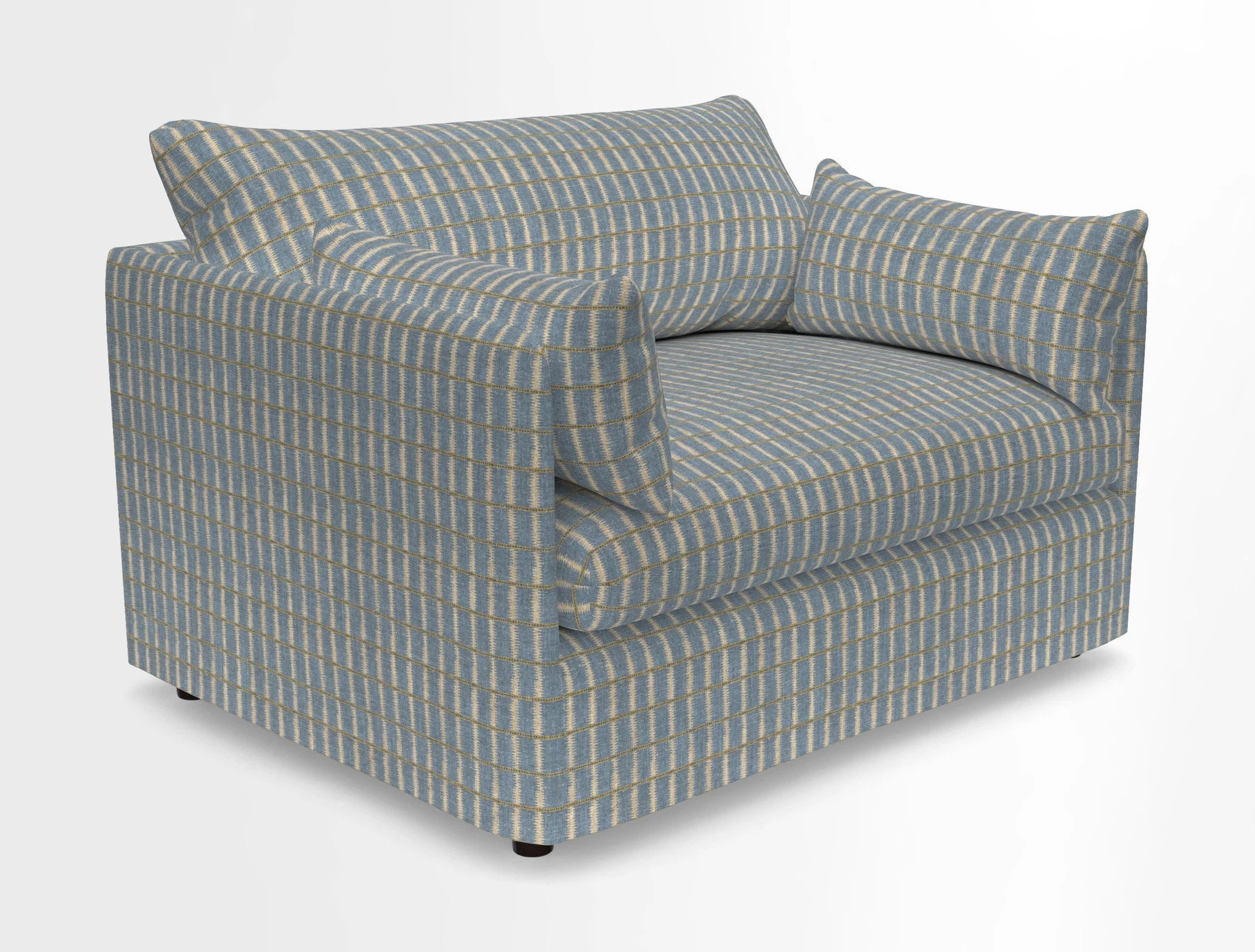 Madehurst Snuggler in Two Tone Plain Biscuit. Loose cover option available