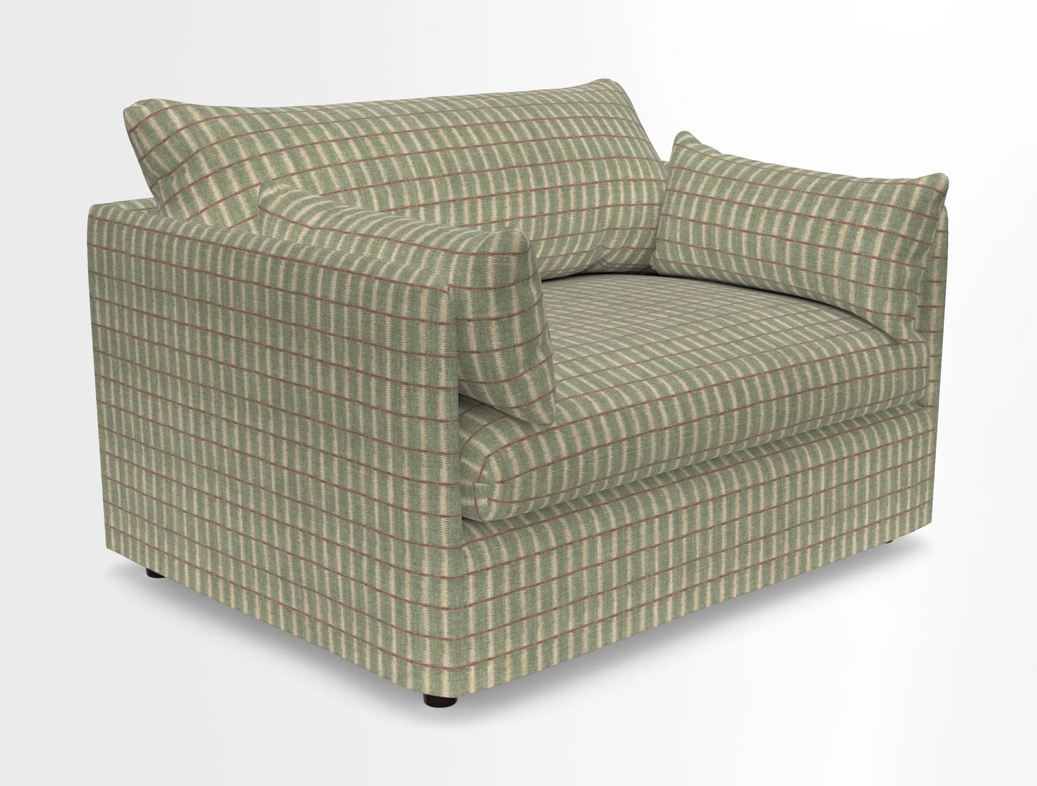 Madehurst Snuggler in Two Tone Plain Biscuit. Loose cover option available