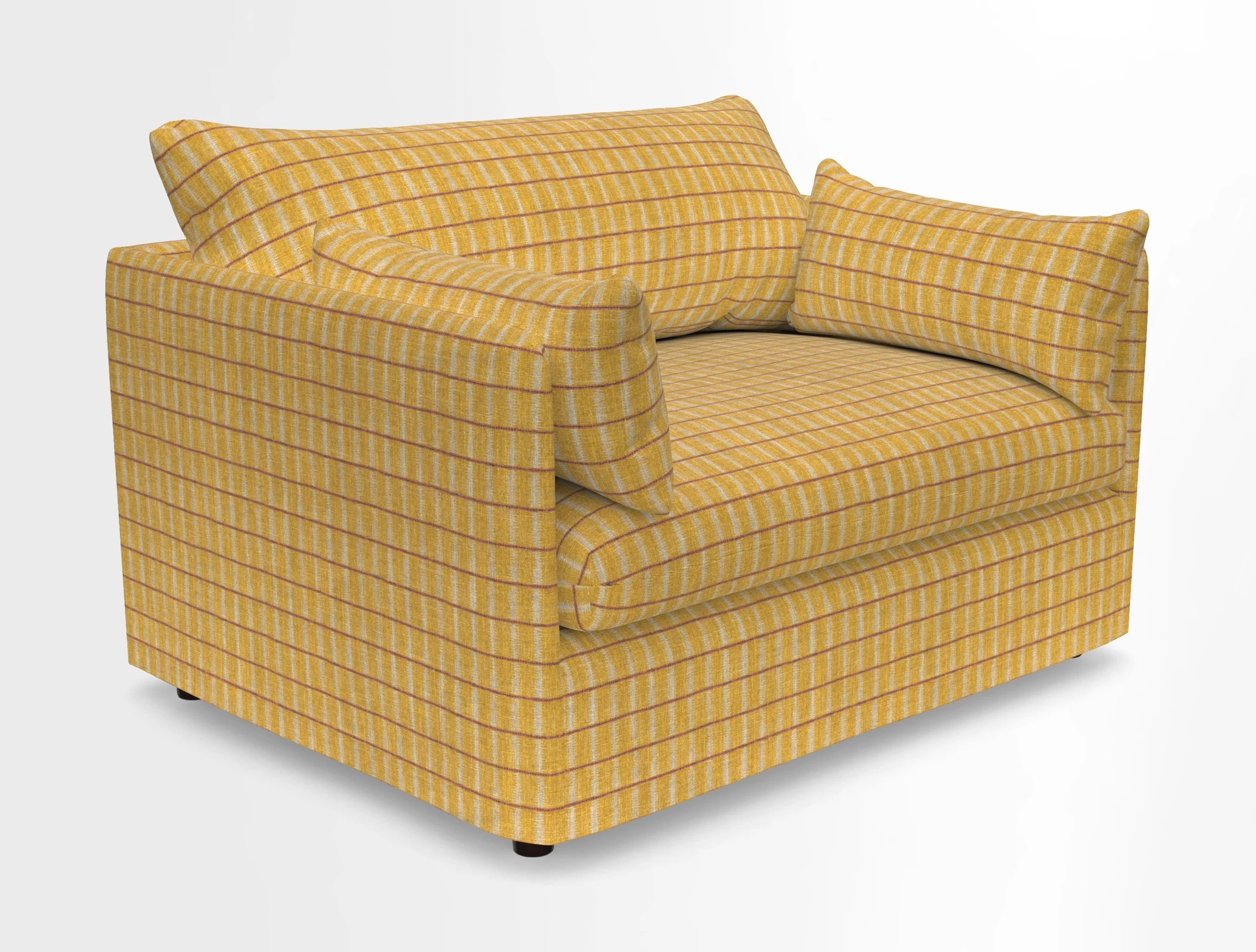 Madehurst Snuggler in Two Tone Plain Biscuit. Loose cover option available