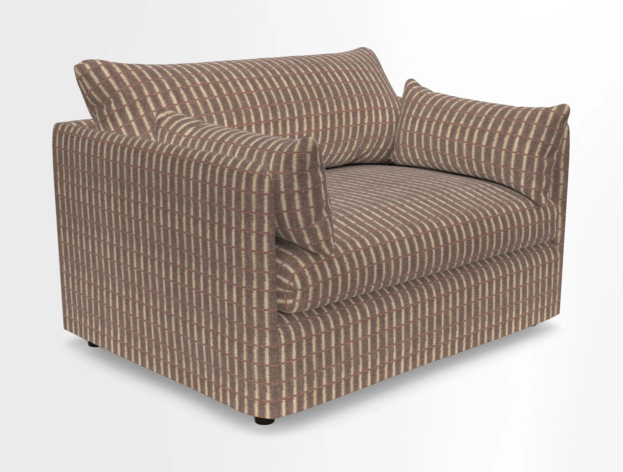 Madehurst Snuggler in Two Tone Plain Biscuit. Loose cover option available
