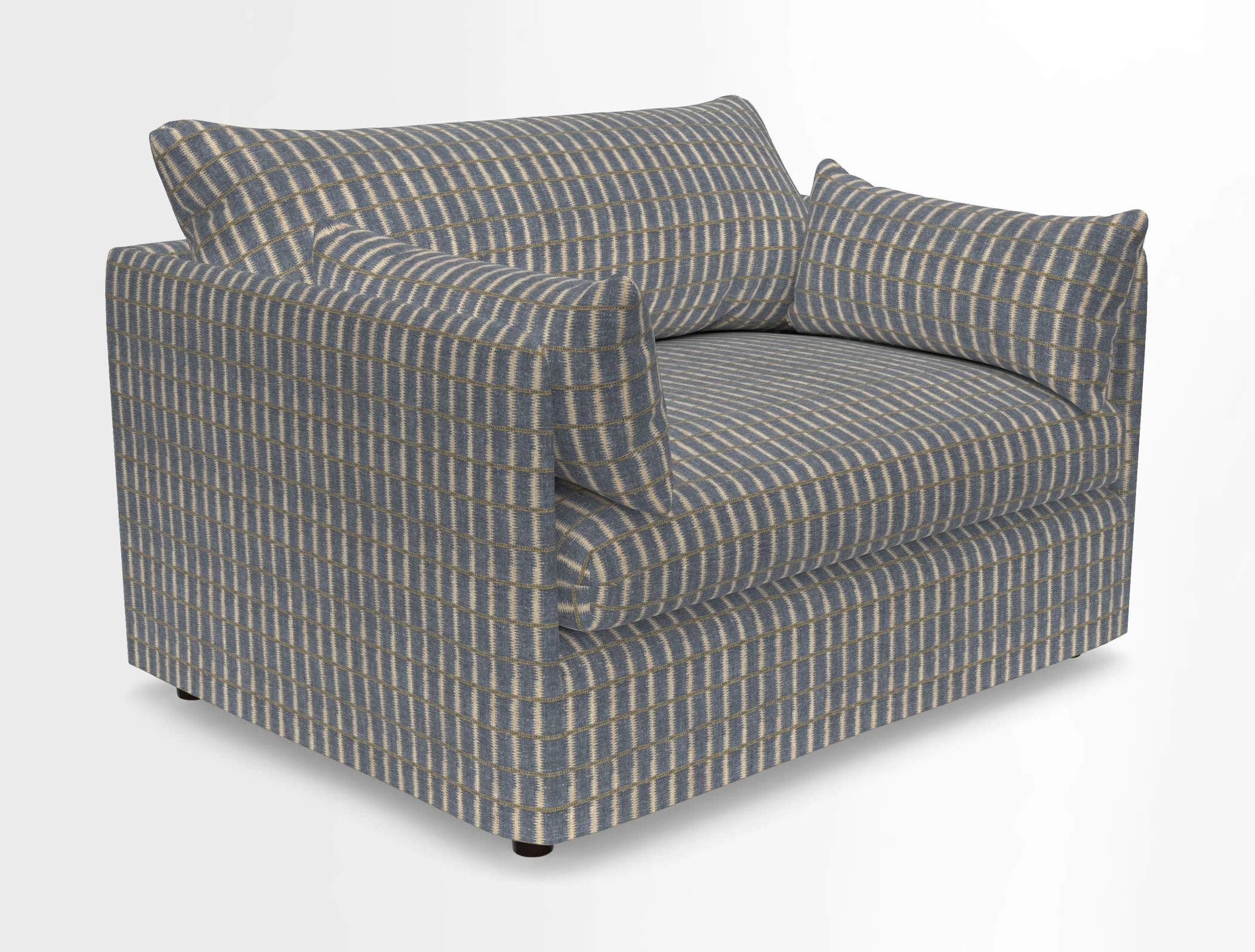 Madehurst Snuggler in Two Tone Plain Biscuit. Loose cover option available
