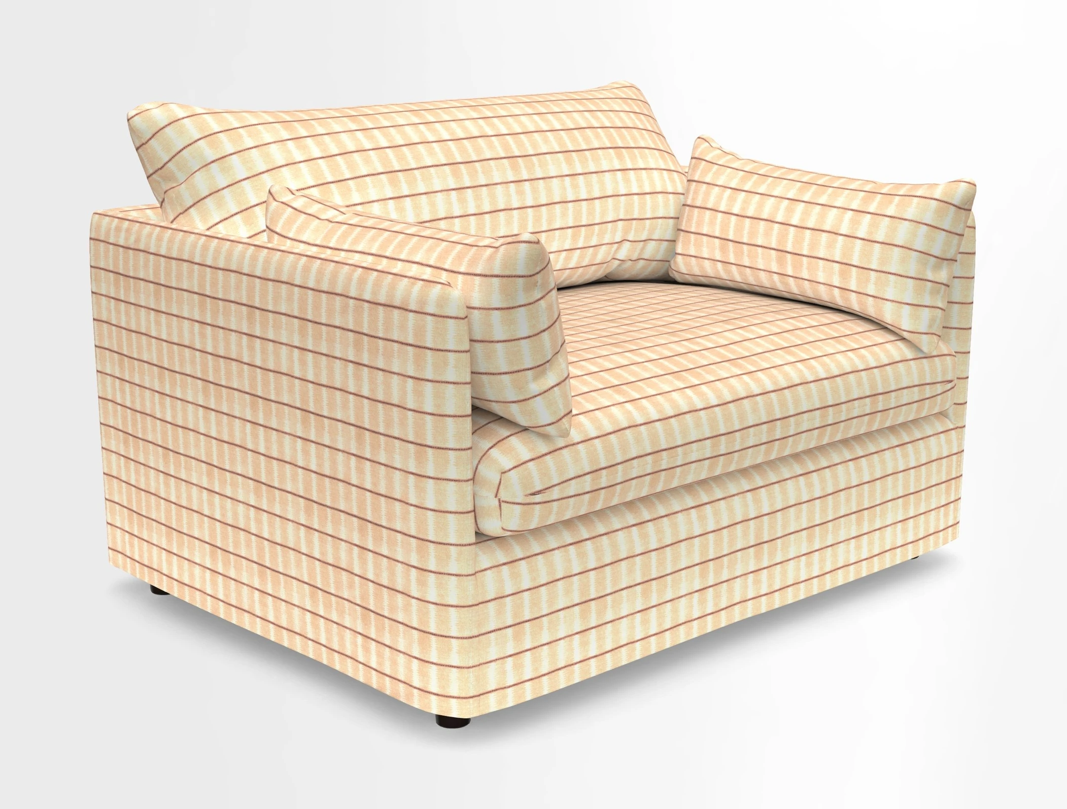 Madehurst Snuggler in Two Tone Plain Biscuit. Loose cover option available