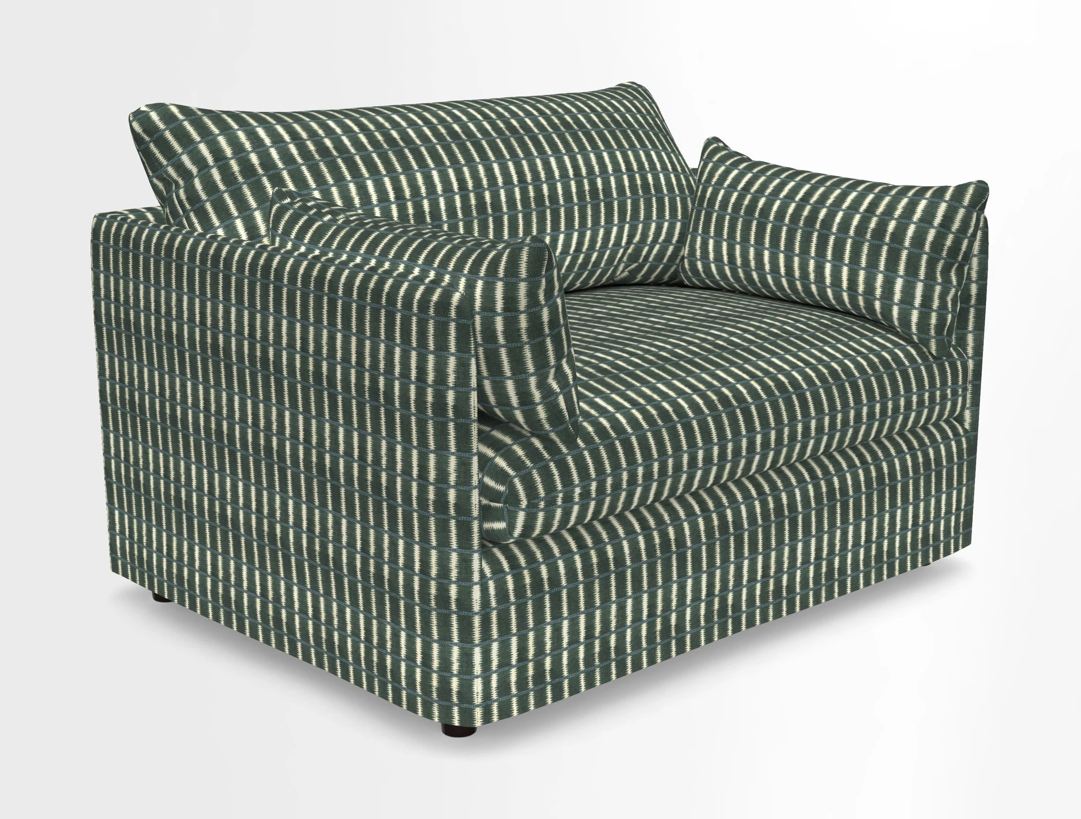 Madehurst Snuggler in Two Tone Plain Biscuit. Loose cover option available