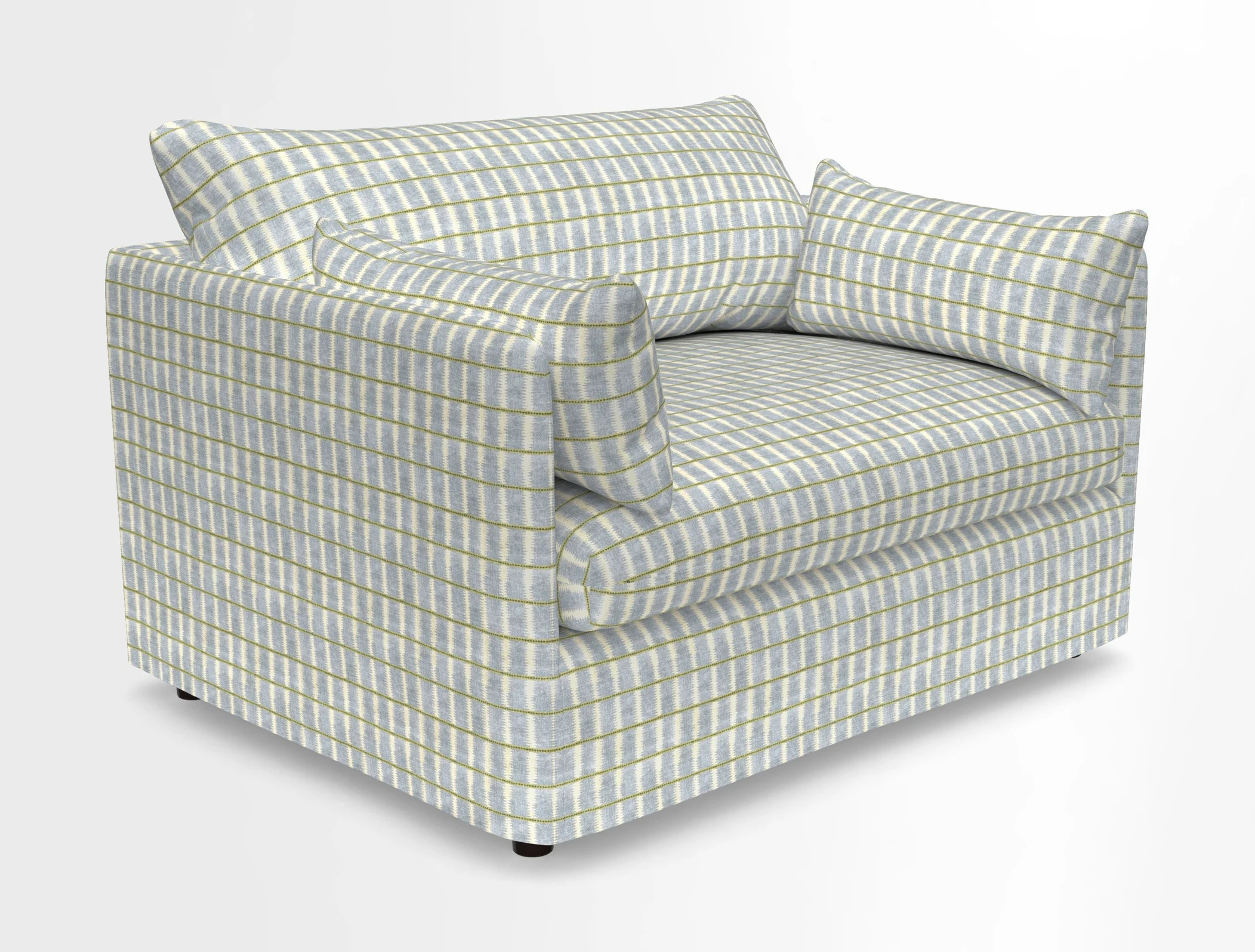Madehurst Snuggler in Two Tone Plain Biscuit. Loose cover option available