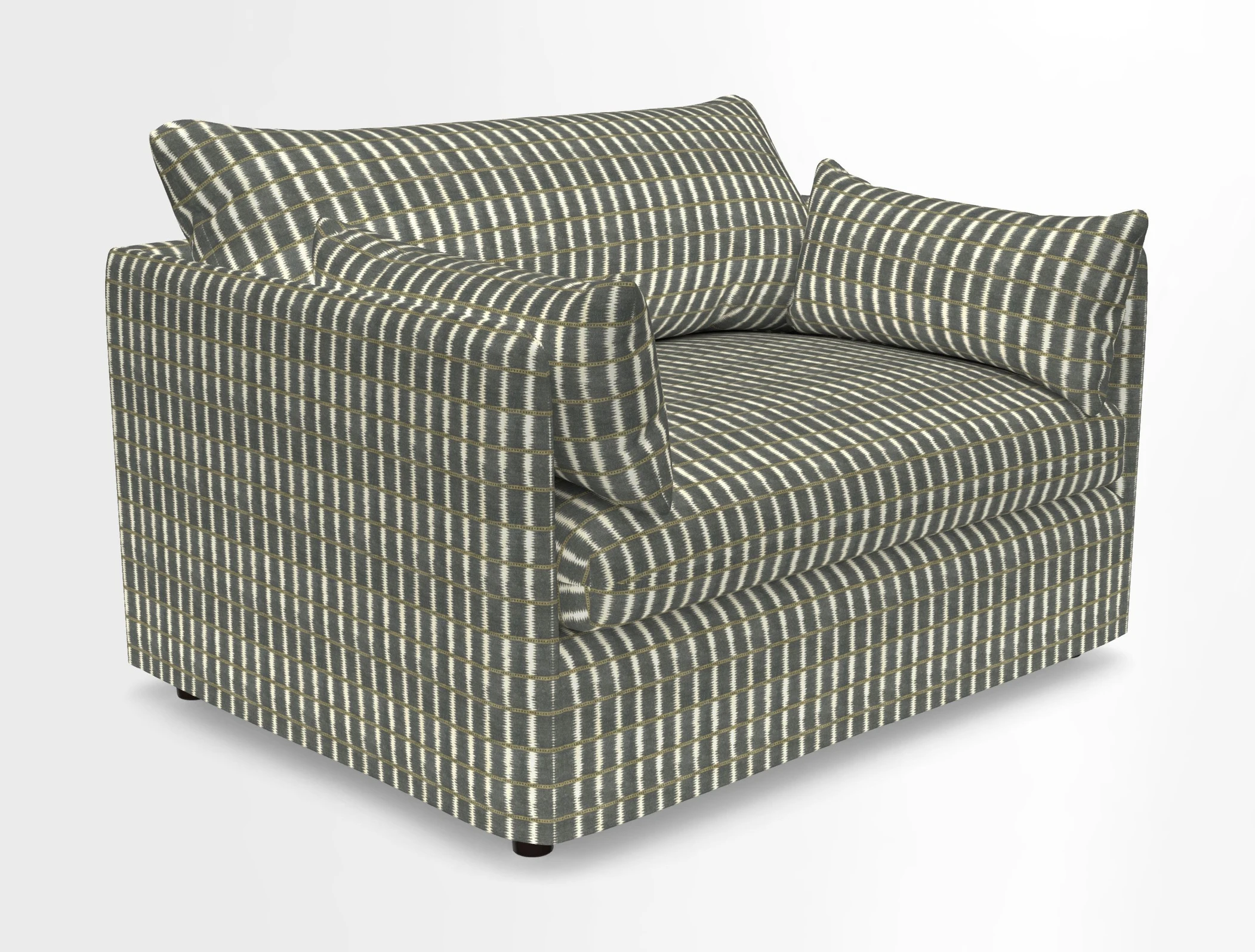 Madehurst Snuggler in Two Tone Plain Biscuit. Loose cover option available