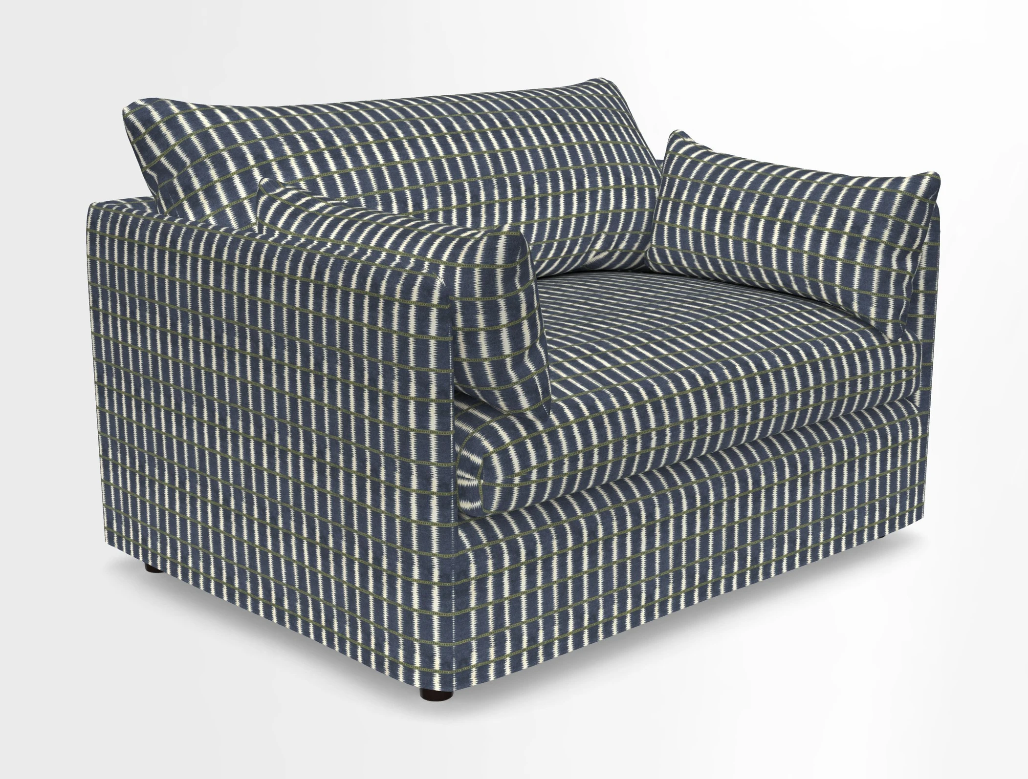 Madehurst Snuggler in Two Tone Plain Biscuit. Loose cover option available