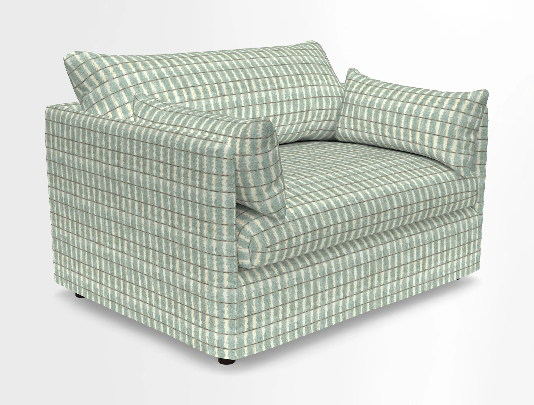 Madehurst Snuggler in Two Tone Plain Biscuit. Loose cover option available