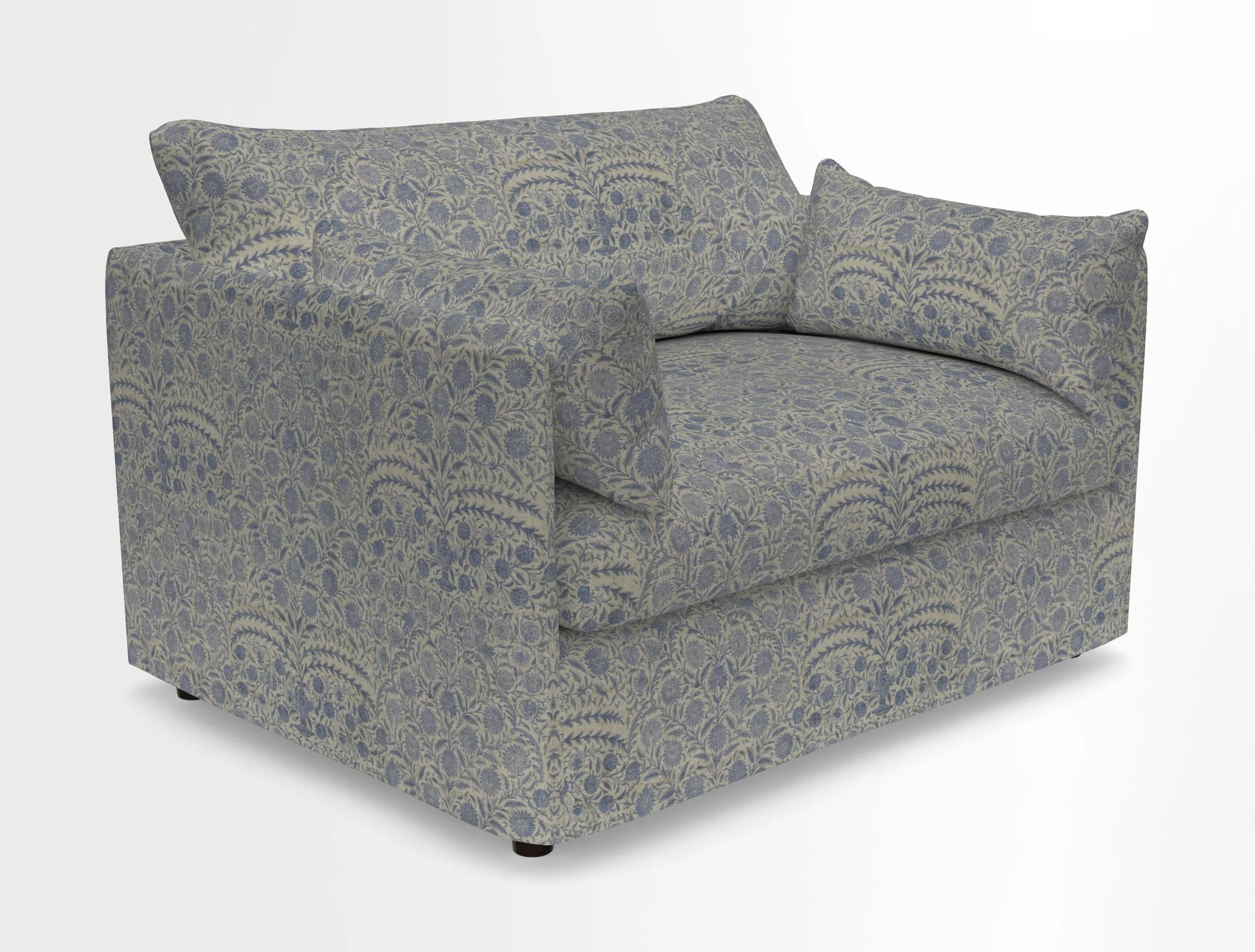 Madehurst Snuggler in Two Tone Plain Biscuit. Loose cover option available