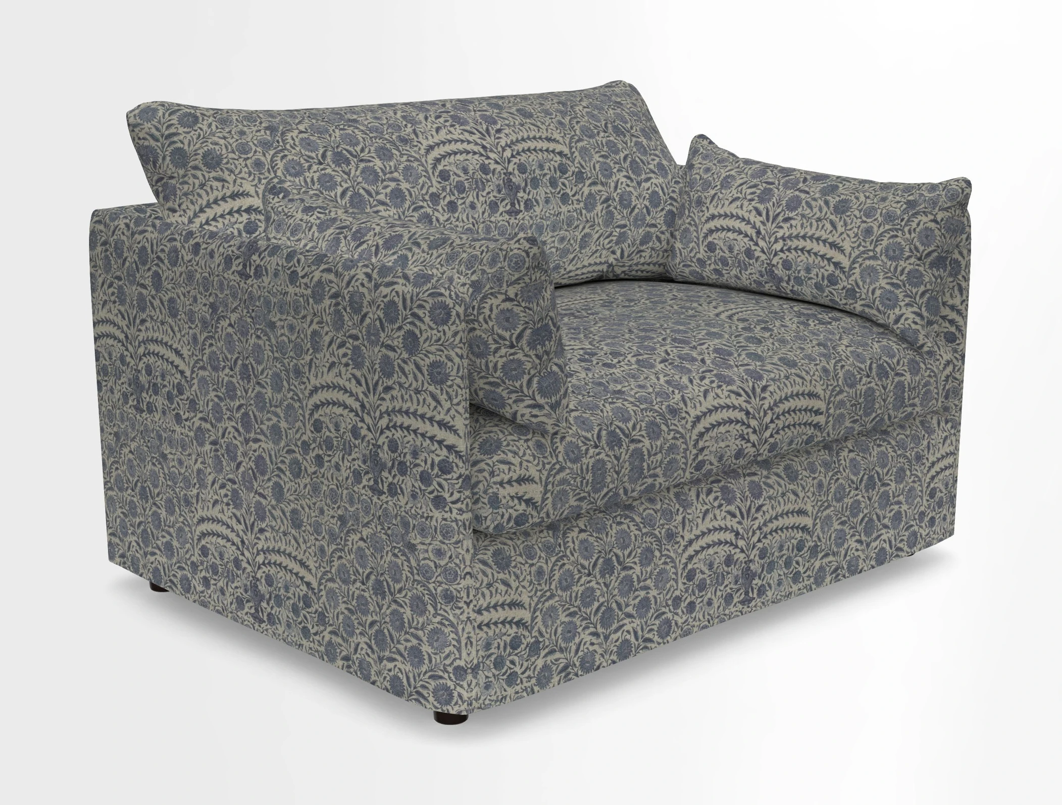 Madehurst Snuggler in Two Tone Plain Biscuit. Loose cover option available