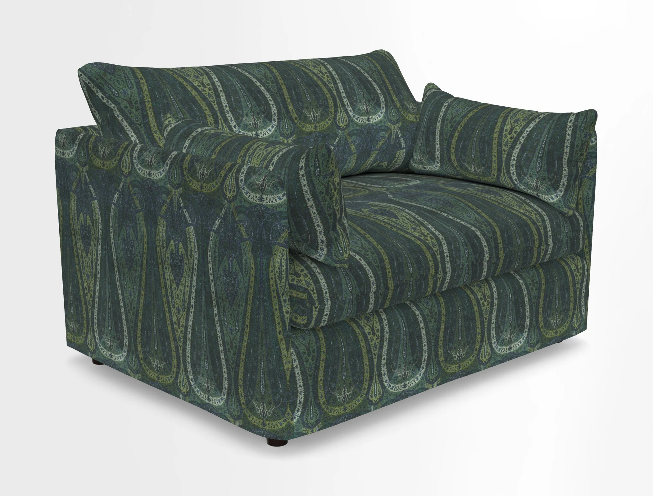 Madehurst Snuggler in Two Tone Plain Biscuit. Loose cover option available