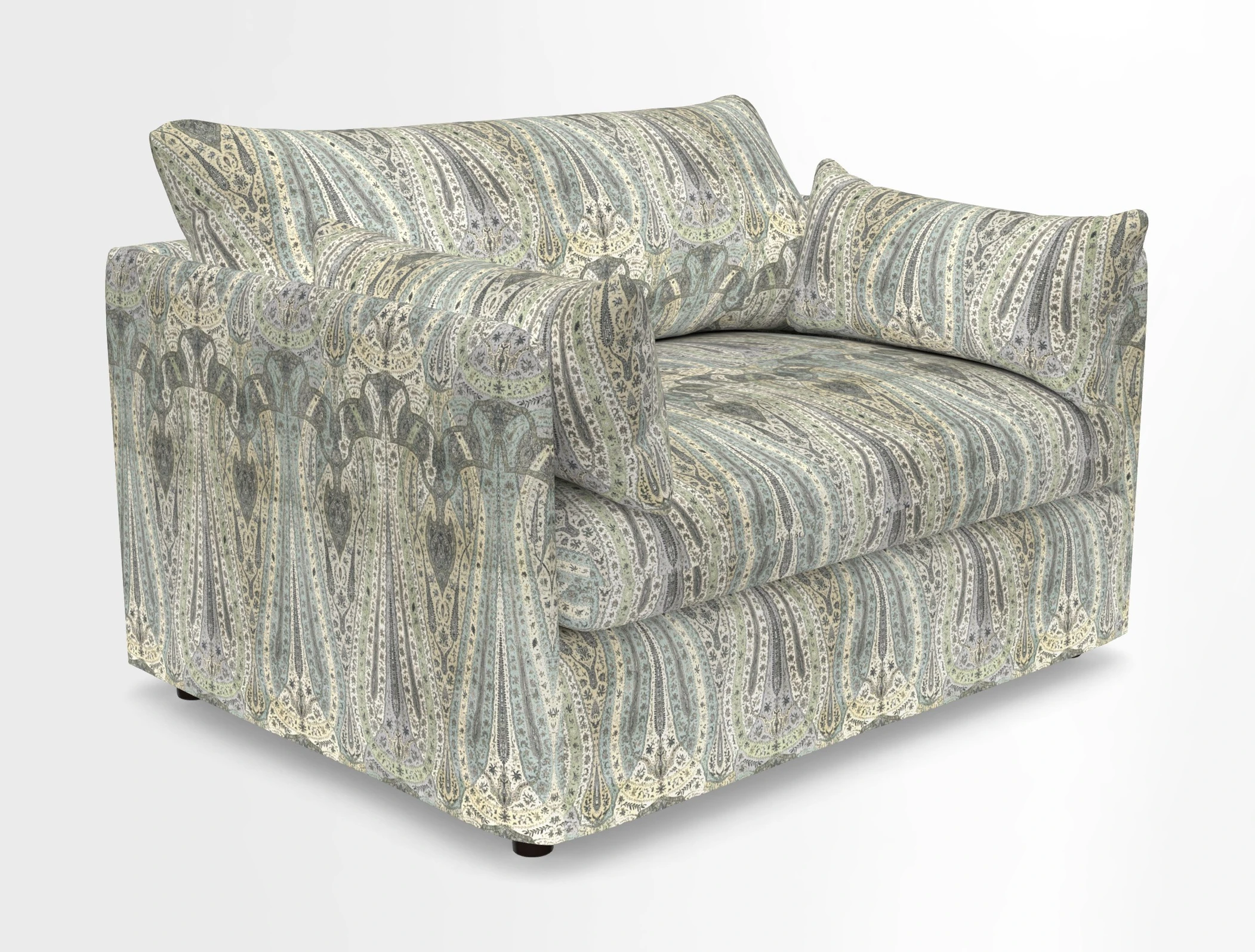 Madehurst Snuggler in Two Tone Plain Biscuit. Loose cover option available