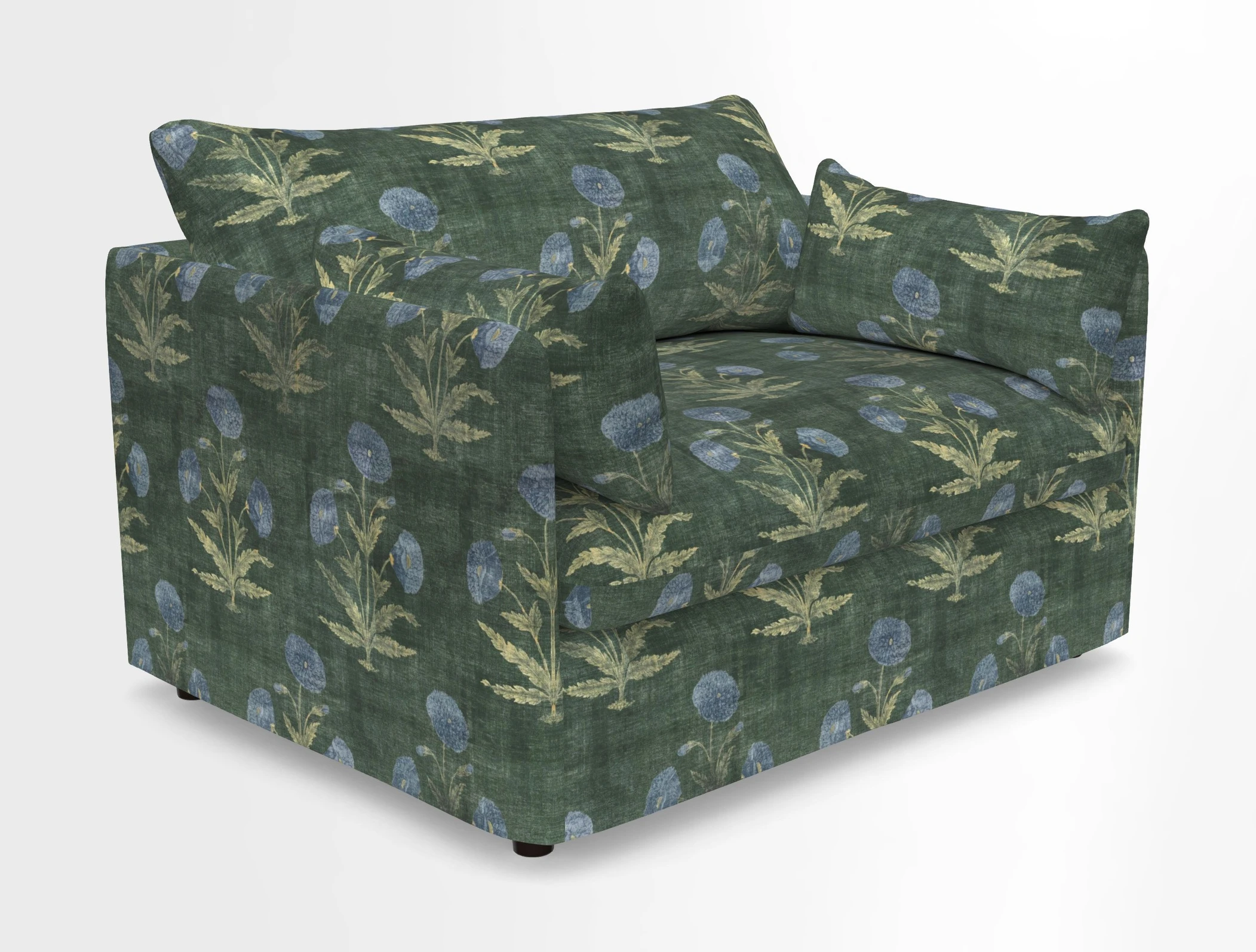 Madehurst Snuggler in Two Tone Plain Biscuit. Loose cover option available