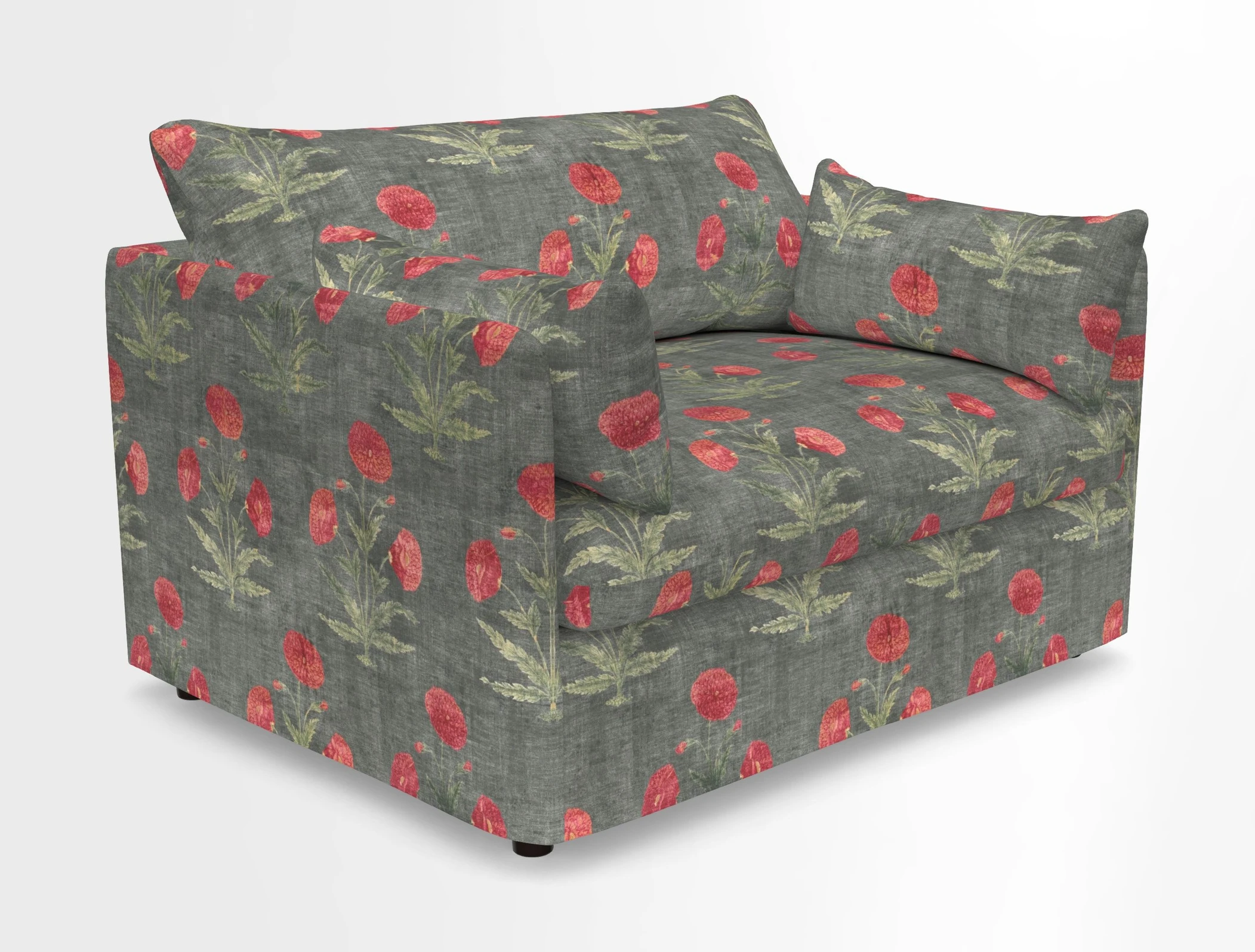 Madehurst Snuggler in Two Tone Plain Biscuit. Loose cover option available