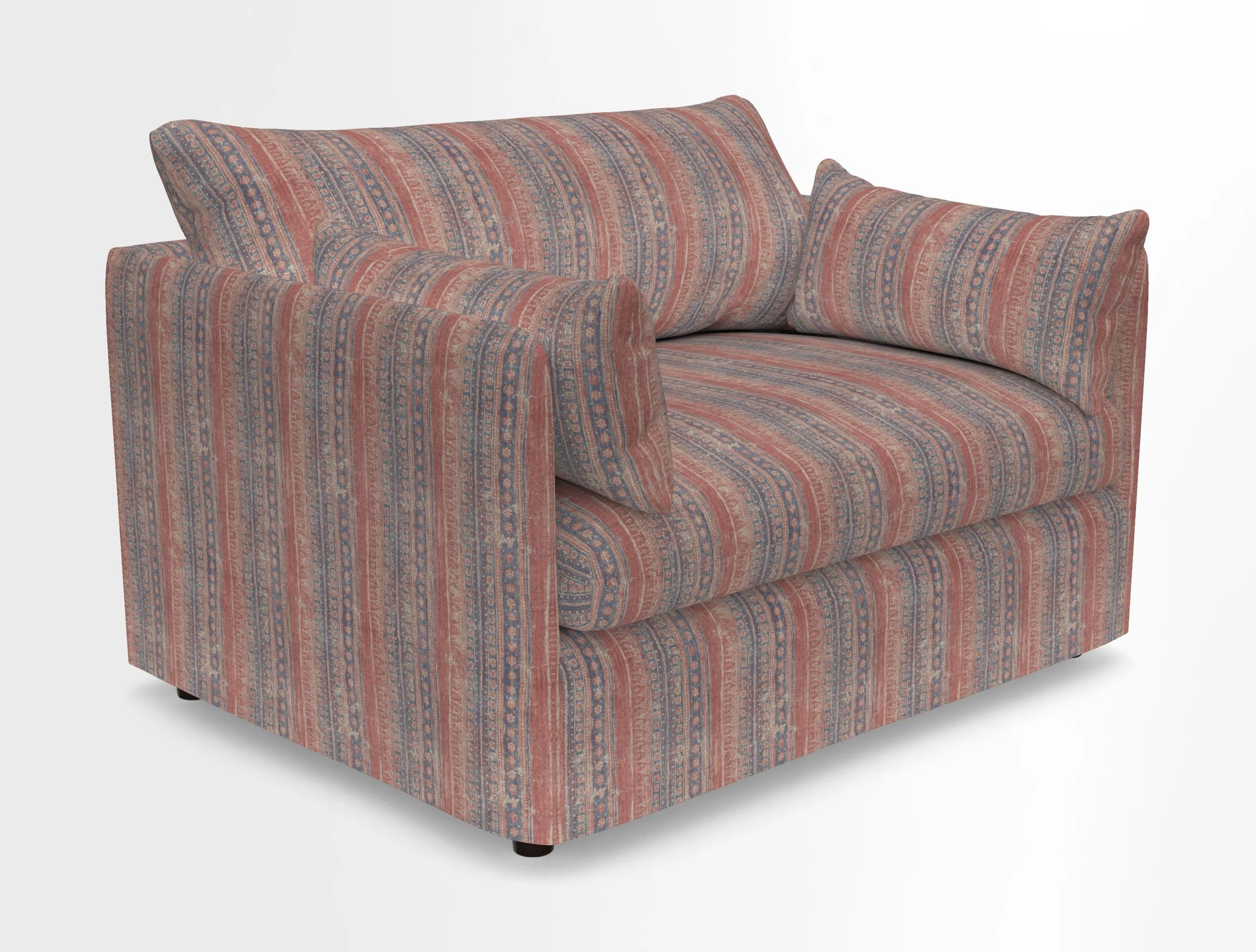 Madehurst Snuggler in Two Tone Plain Biscuit. Loose cover option available