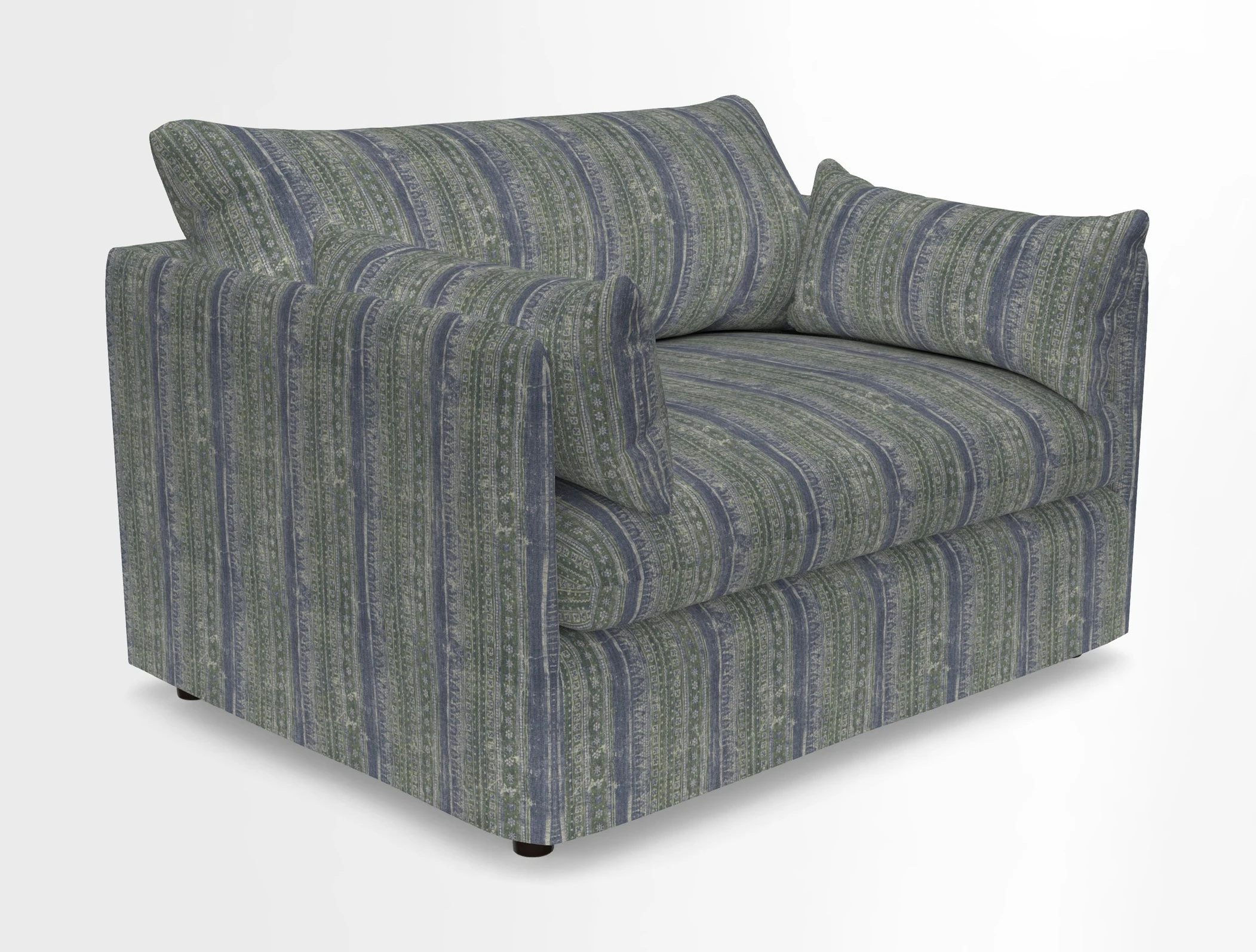 Madehurst Snuggler in Two Tone Plain Biscuit. Loose cover option available