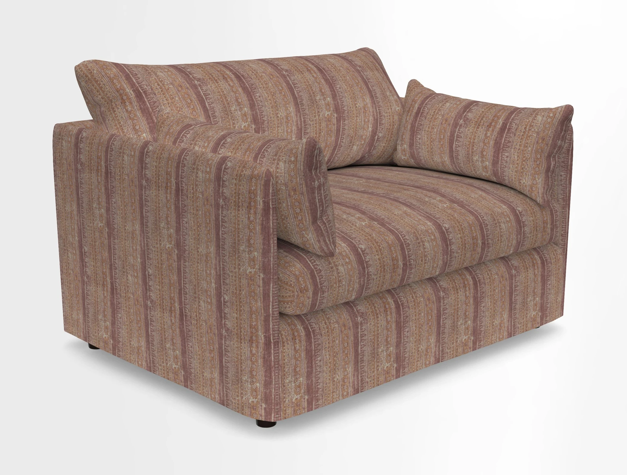 Madehurst Snuggler in Two Tone Plain Biscuit. Loose cover option available