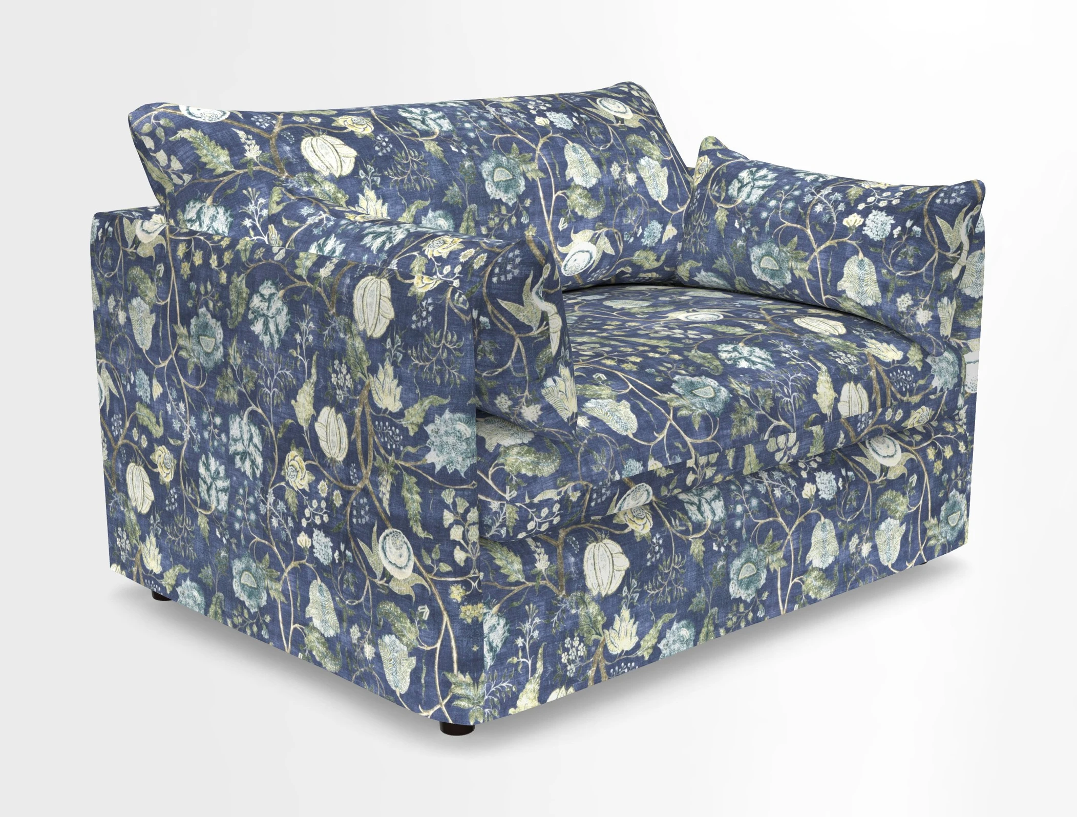 Madehurst Snuggler in Two Tone Plain Biscuit. Loose cover option available