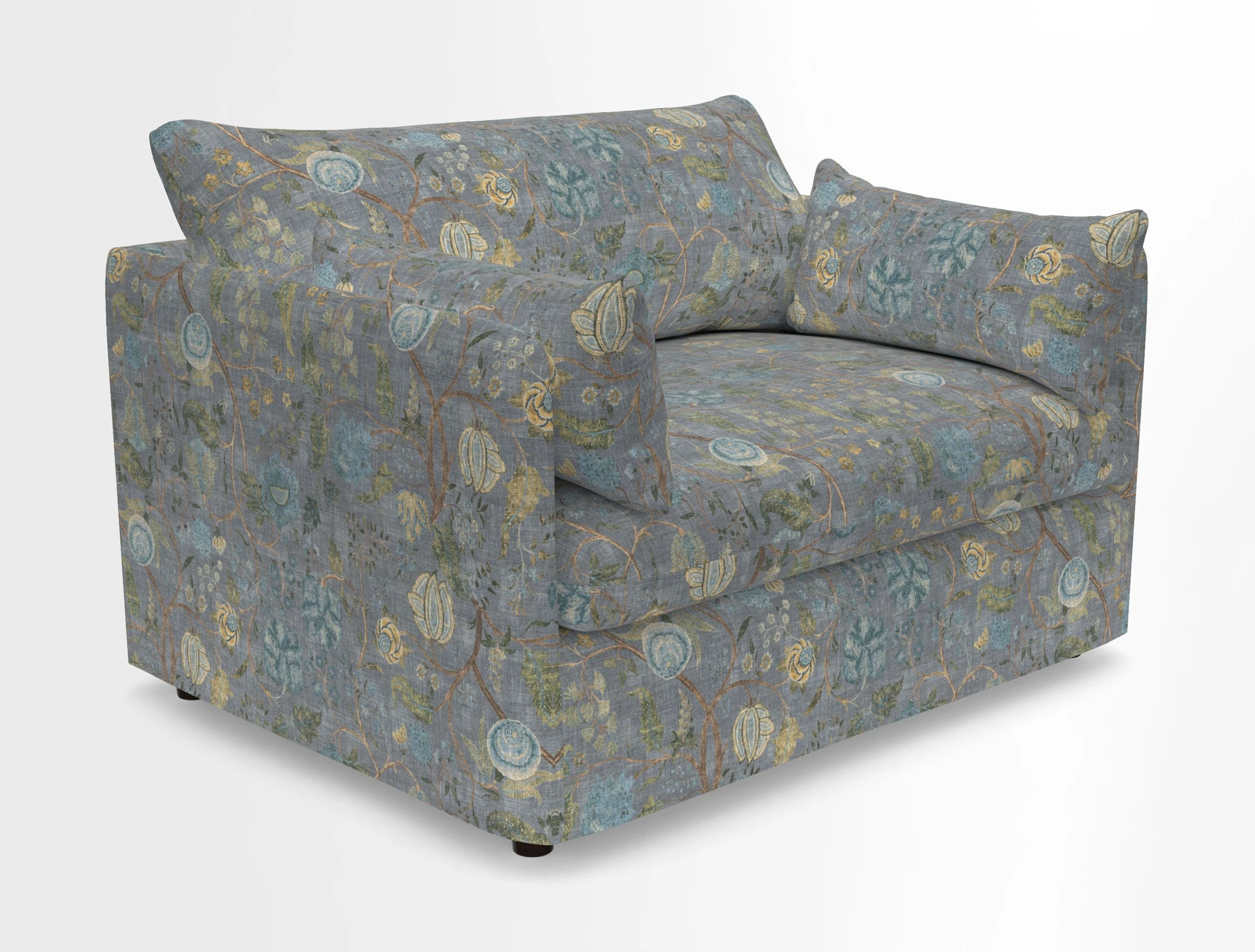 Madehurst Snuggler in Two Tone Plain Biscuit. Loose cover option available