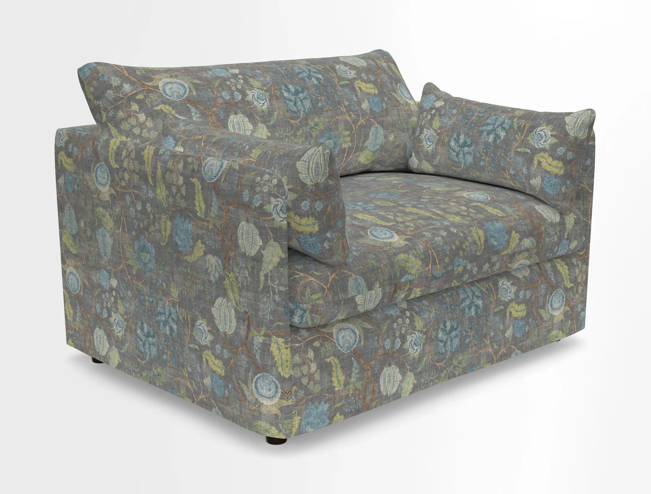 Madehurst Snuggler in Two Tone Plain Biscuit. Loose cover option available