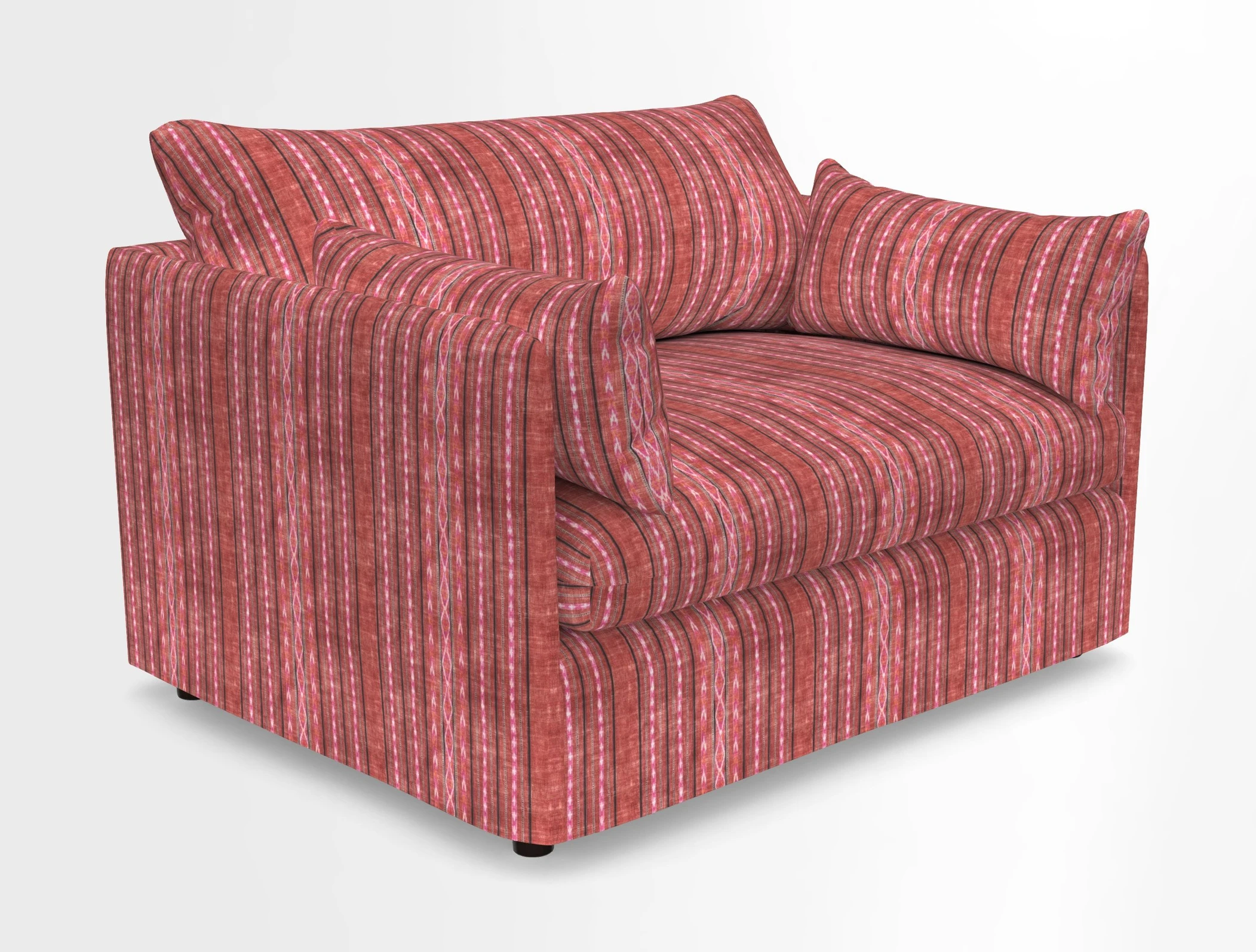 Madehurst Snuggler in Two Tone Plain Biscuit. Loose cover option available