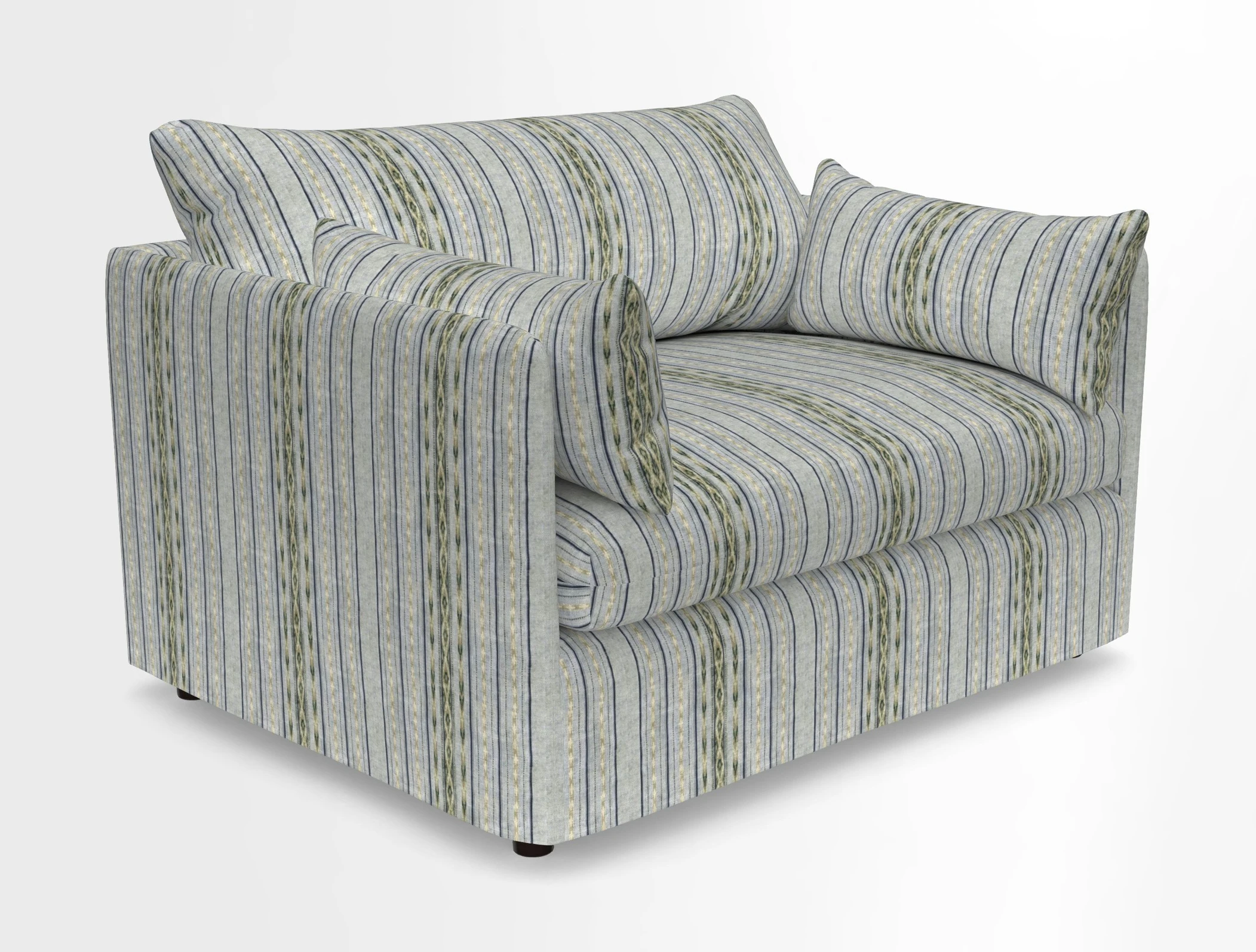 Madehurst Snuggler in Two Tone Plain Biscuit. Loose cover option available