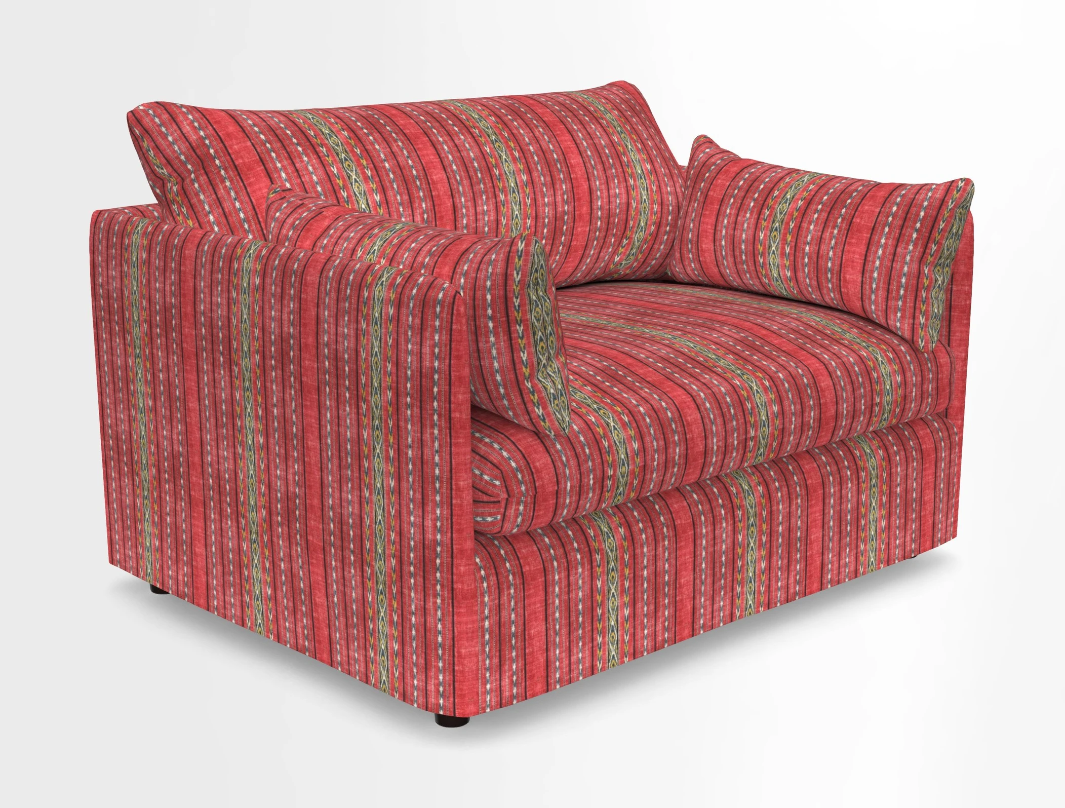 Madehurst Snuggler in Two Tone Plain Biscuit. Loose cover option available