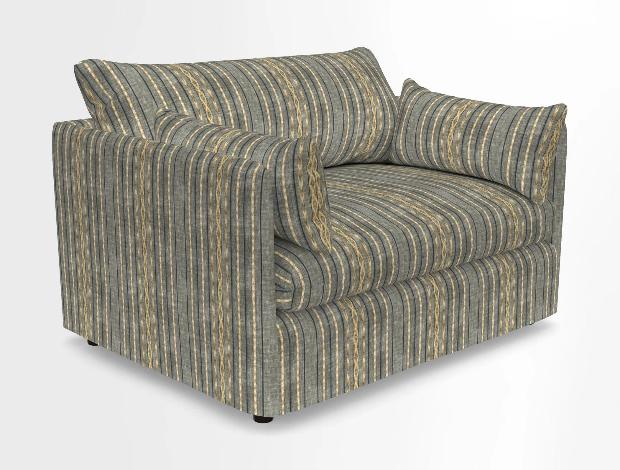 Madehurst Snuggler in Two Tone Plain Biscuit. Loose cover option available