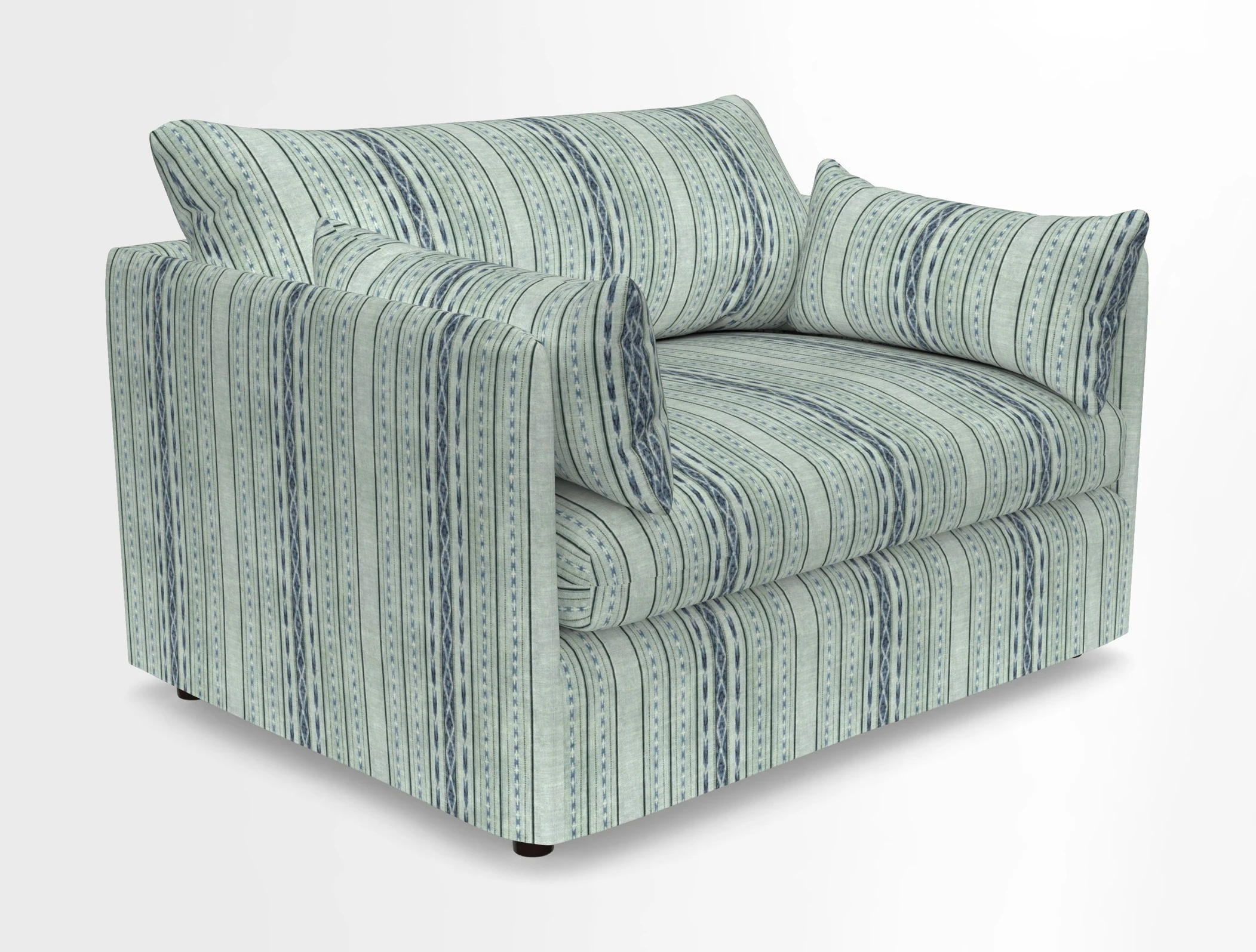 Madehurst Snuggler in Two Tone Plain Biscuit. Loose cover option available