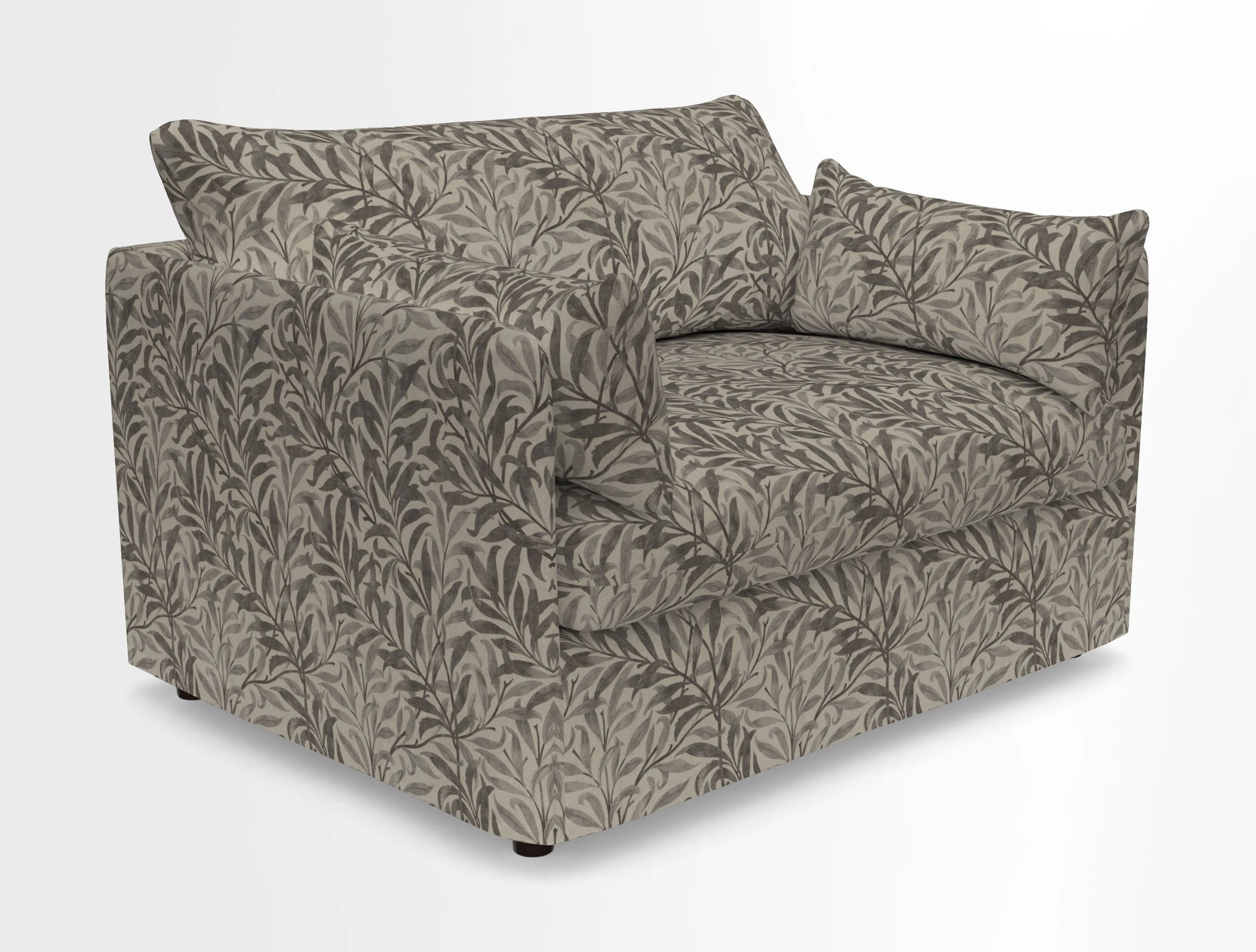 Madehurst Snuggler in Two Tone Plain Biscuit. Loose cover option available