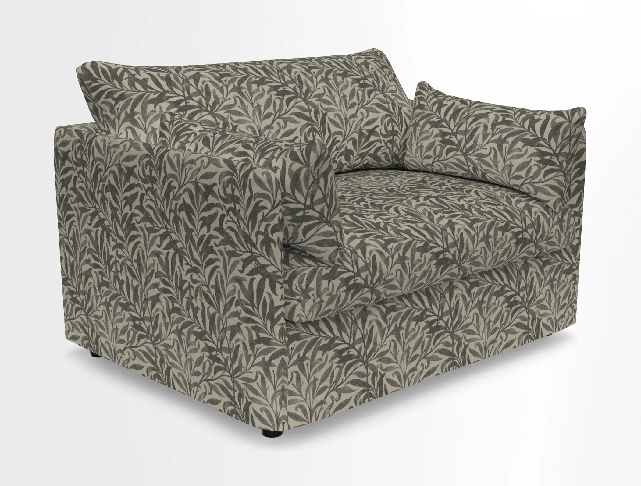 Madehurst Snuggler in Two Tone Plain Biscuit. Loose cover option available